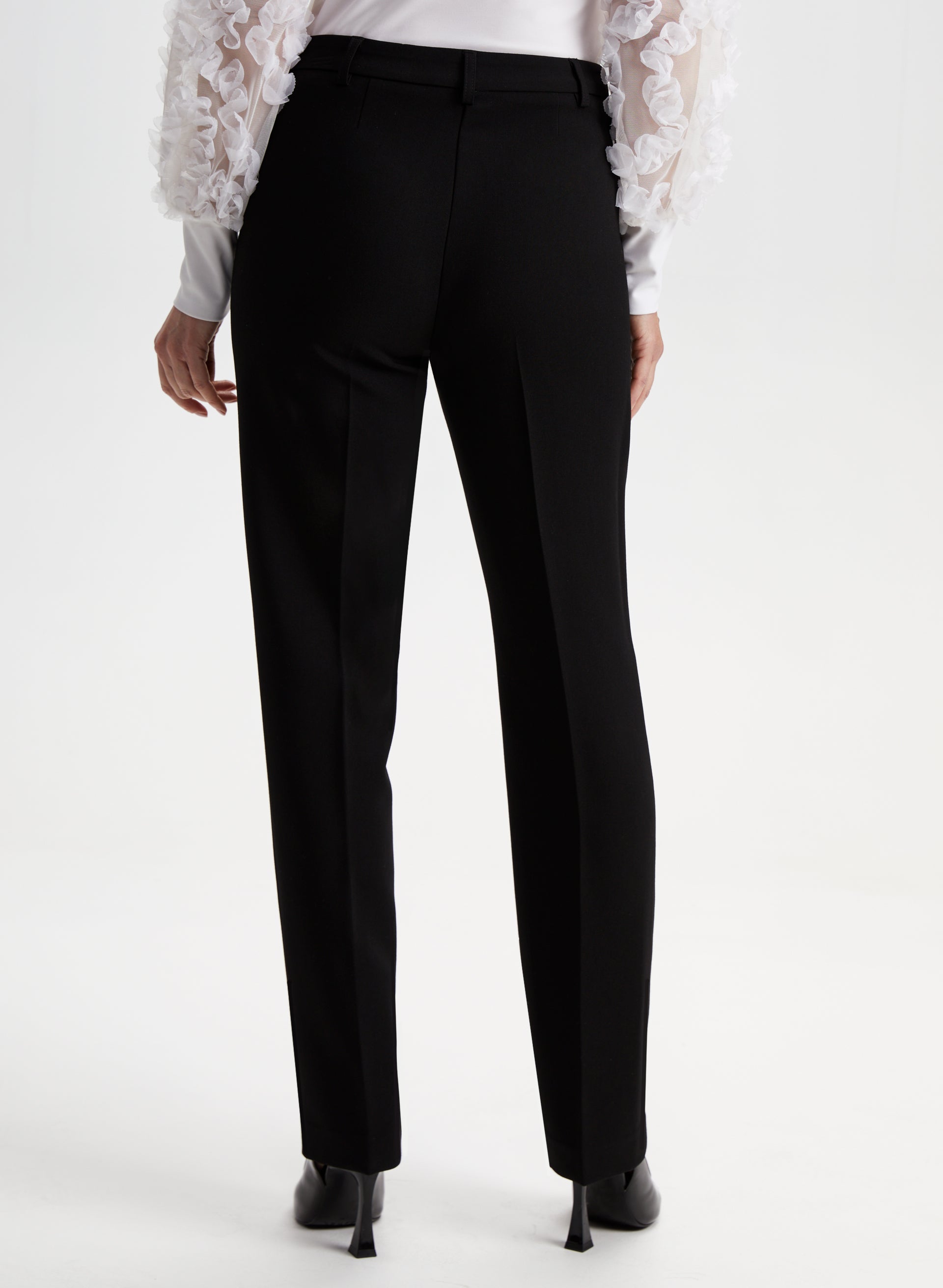 City Fit Straight Leg Pants for Women - High Waist Office Trousers, Comfortable Work Pants for Business Casual & Professional Wear | Perfect for Office, Commuting & Everyday Outfits