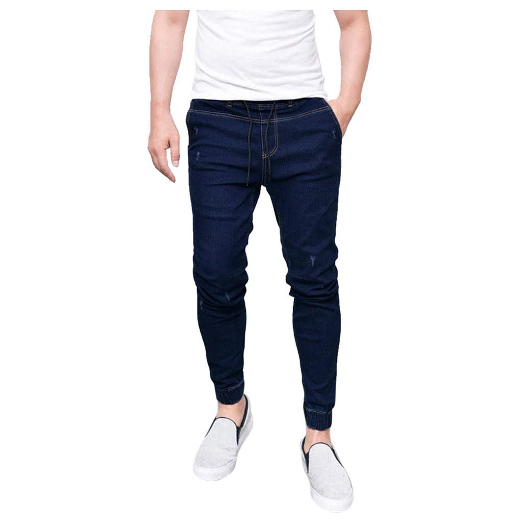 Slim Fit Stretch Denim Jeans for Men - Straight Leg Casual Skinny Trousers | Perfect for Everyday Wear, Office & Night Out