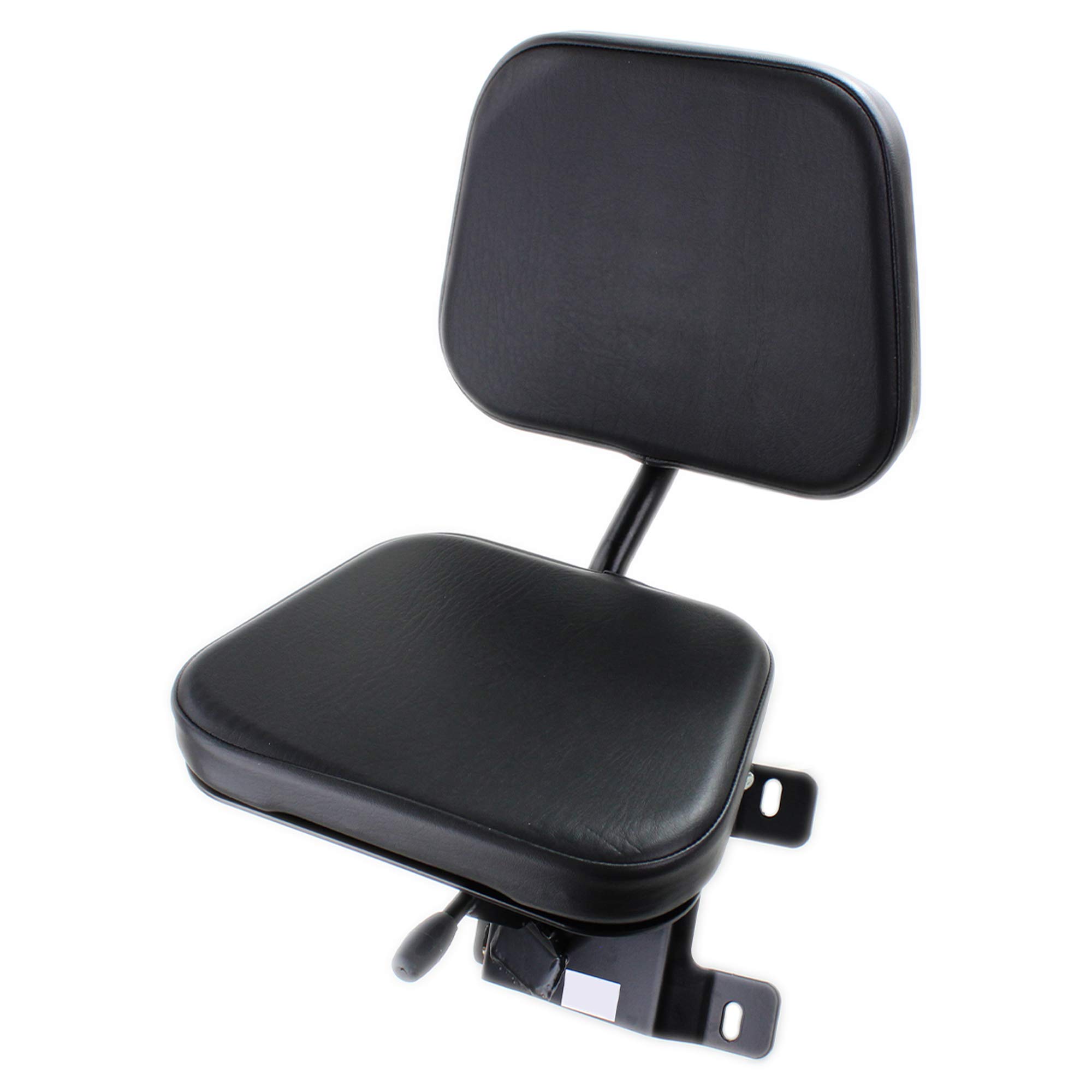 Kubota Tractor Buddy Seat - Black Vinyl Replacement Seat Without Seatbelt for M7040/M8540/M9540 Models | Durable Farm Equipment Accessory for Comfortable Riding | Eparts Inc. E-KBB2