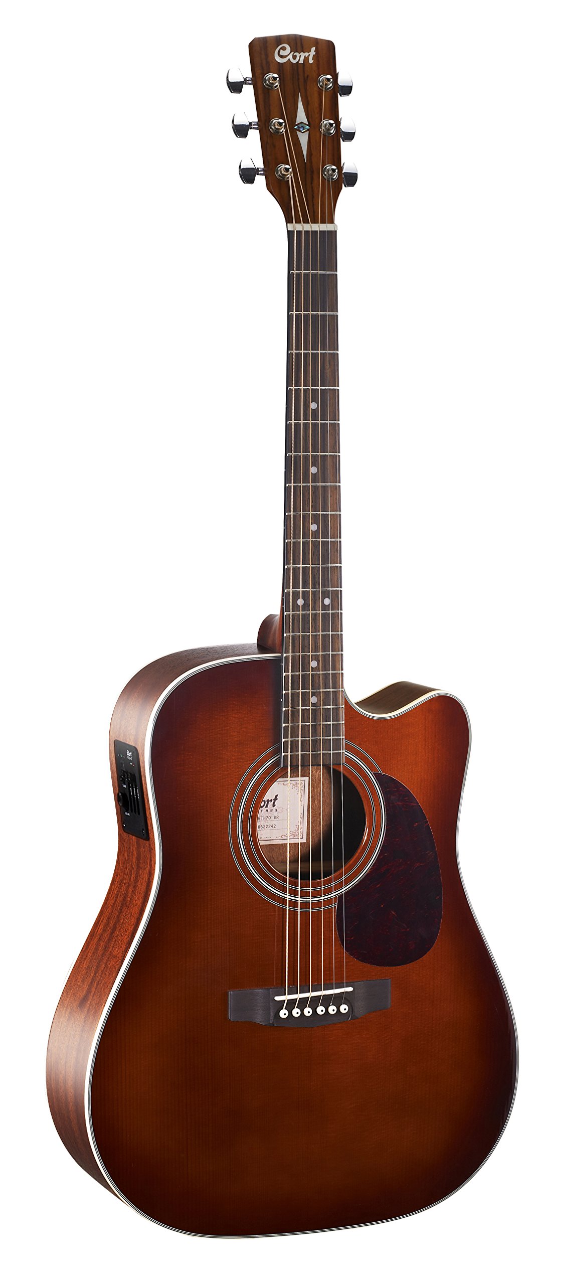 Cort MR500E BR 6-String Acoustic-Electric Guitar for Right-Handed Players - Natural Brown Finish | Perfect for Stage Performances, Studio Recording & Home Practice