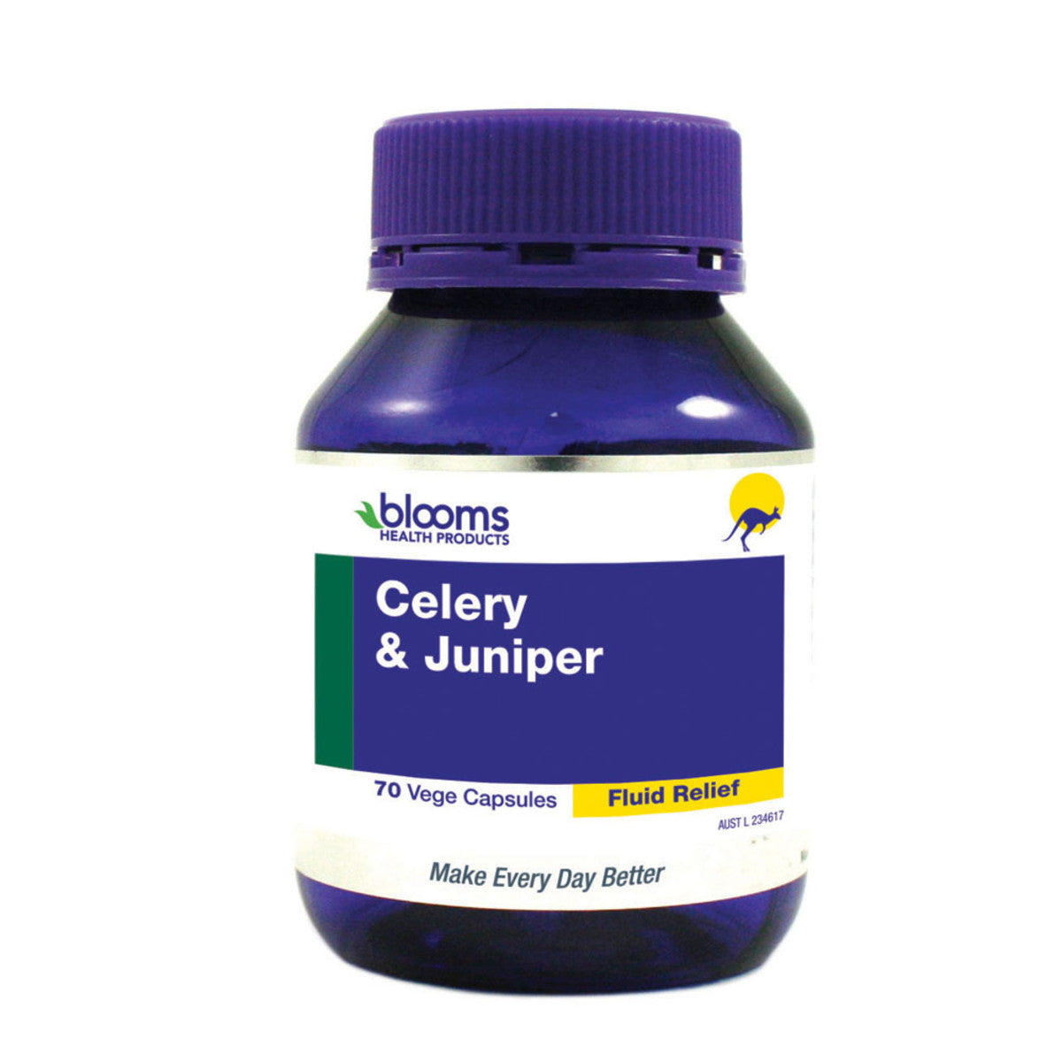 Blooms Celery and Juniper Extract 70 Capsules - Natural Supplement for Joint Support & Detox - Perfect for Daily Wellness Routine