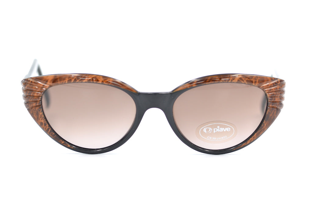 Piave Marbled Cat Eye Sunglasses - UV Protection Polarized Lenses for Women & Men - Stylish Retro Fashion Shades for Outdoor, Driving, Beach & Travel