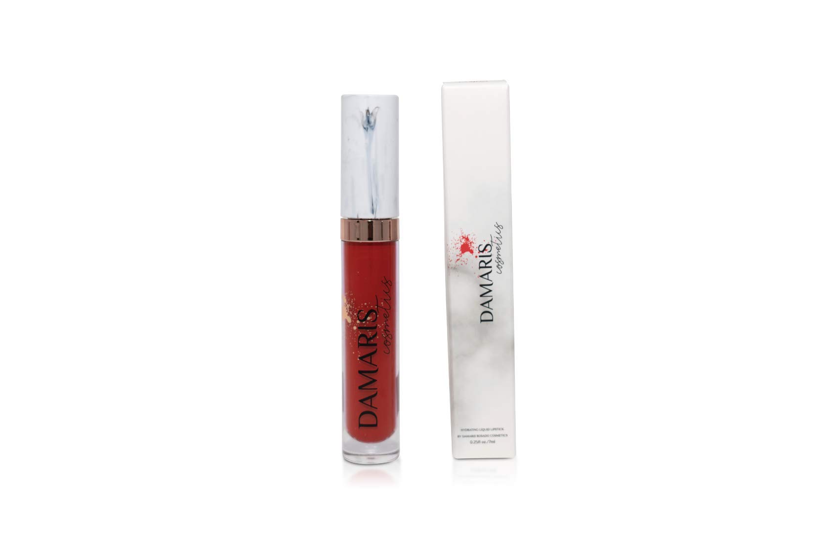 Damaris Cosmetics Vegan Hydrating Matte Liquid Lipstick - Cruelty Free, Paraben Free, Non-GMO, Long Lasting Lip Color (Passion Red) | Perfect for Date Night, Parties & Everyday Wear