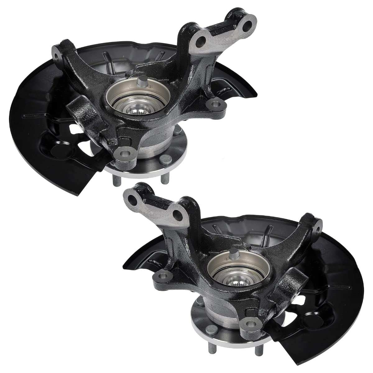 AutoShack Front Steering Knuckles & Wheel Bearing Hub Assembly - Pair of 2 (Driver & Passenger Side) for 2012-2017 Toyota Camry 2.5L FWD - Replacement Part KN798384PR - Perfect for Smooth Steering & Wheel Alignment Repair