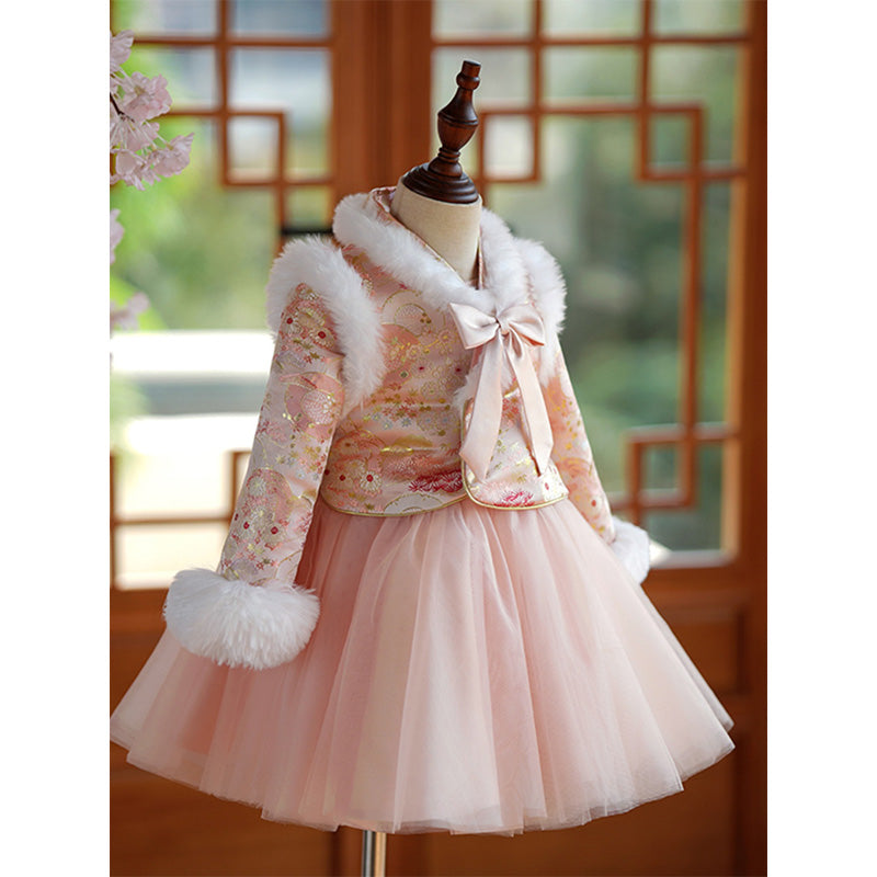 Adorable Baby Girl Winter Puffy Dress - Toddler Princess Party Dress for Birthday & Christmas | Perfect for Holiday Photos, Family Gatherings & Special Occasions