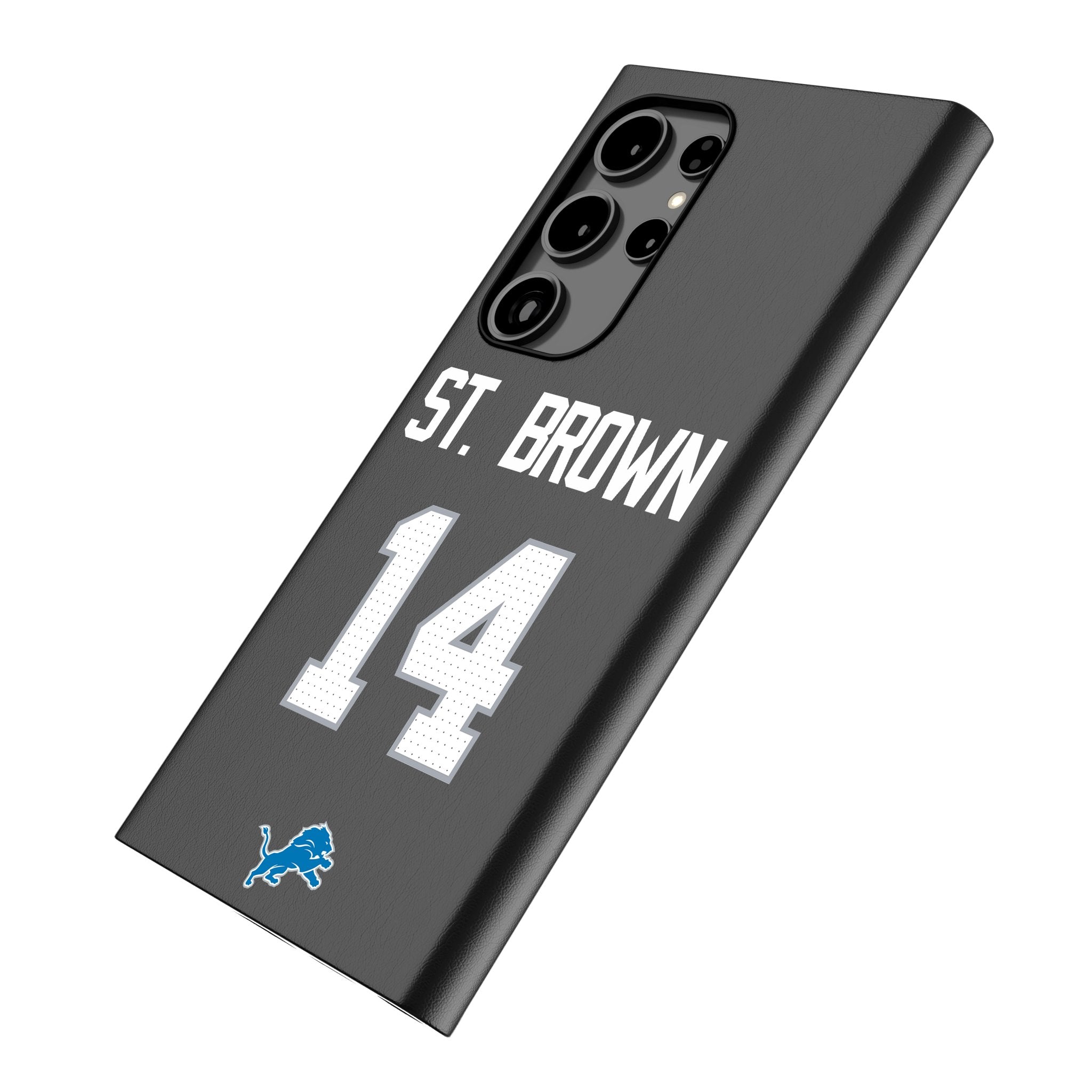 Amon Ra St. Brown Detroit Lions 14 MagSafe Compatible Phone Case for Samsung Galaxy - Perfect for Game Day & Lions Fan Gifts