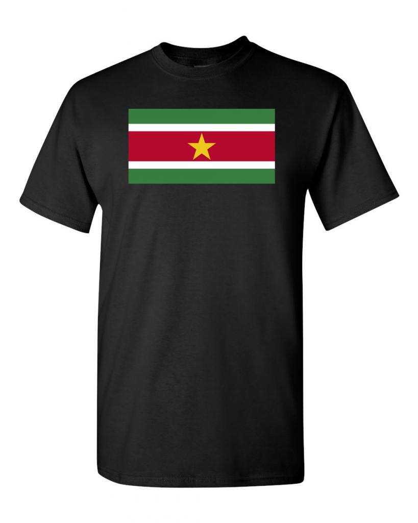 Suriname Flag Patriotic T-Shirt for Adults - Comfortable Cotton Tee for Men & Women - Perfect for National Holidays, Sports Events & Travel