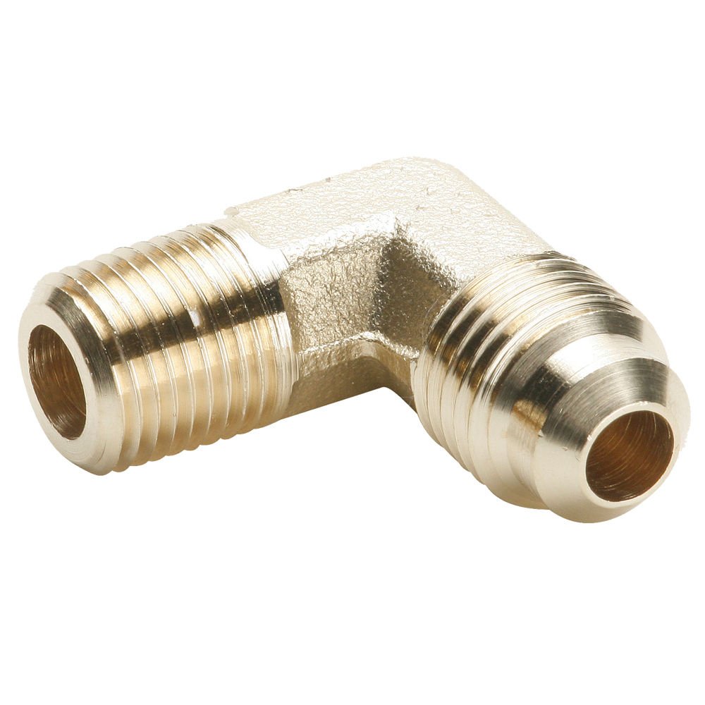 Parker 149F-5-6-pk10 45 Degree Brass Fitting - Flare to Pipe Elbow, 5/16