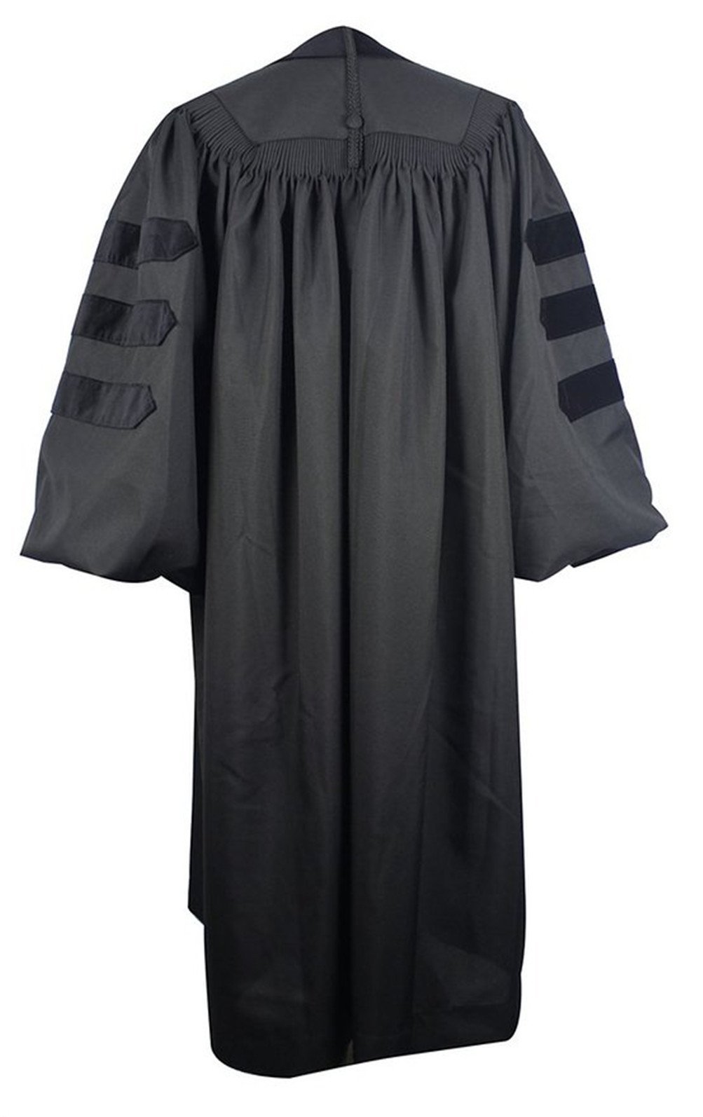 Newrara Unisex Deluxe Doctoral Graduation Gown - Premium Quality PhD Graduation Robe for Men & Women - Perfect for Commencement Ceremonies, Academic Events & Photo Shoots