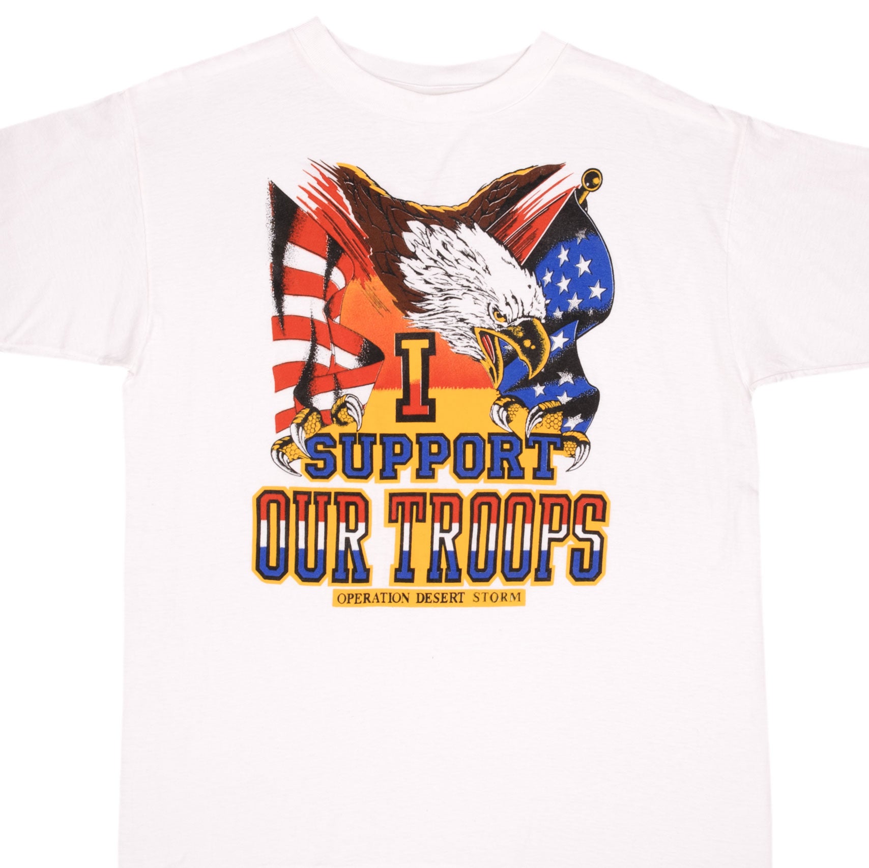 Vintage Operation Desert Storm T-Shirt 1990s Military Graphic Tee XL - Retro War Tribute for Veterans & History Enthusiasts - Perfect for Casual Wear, Patriotic Events & Collectors