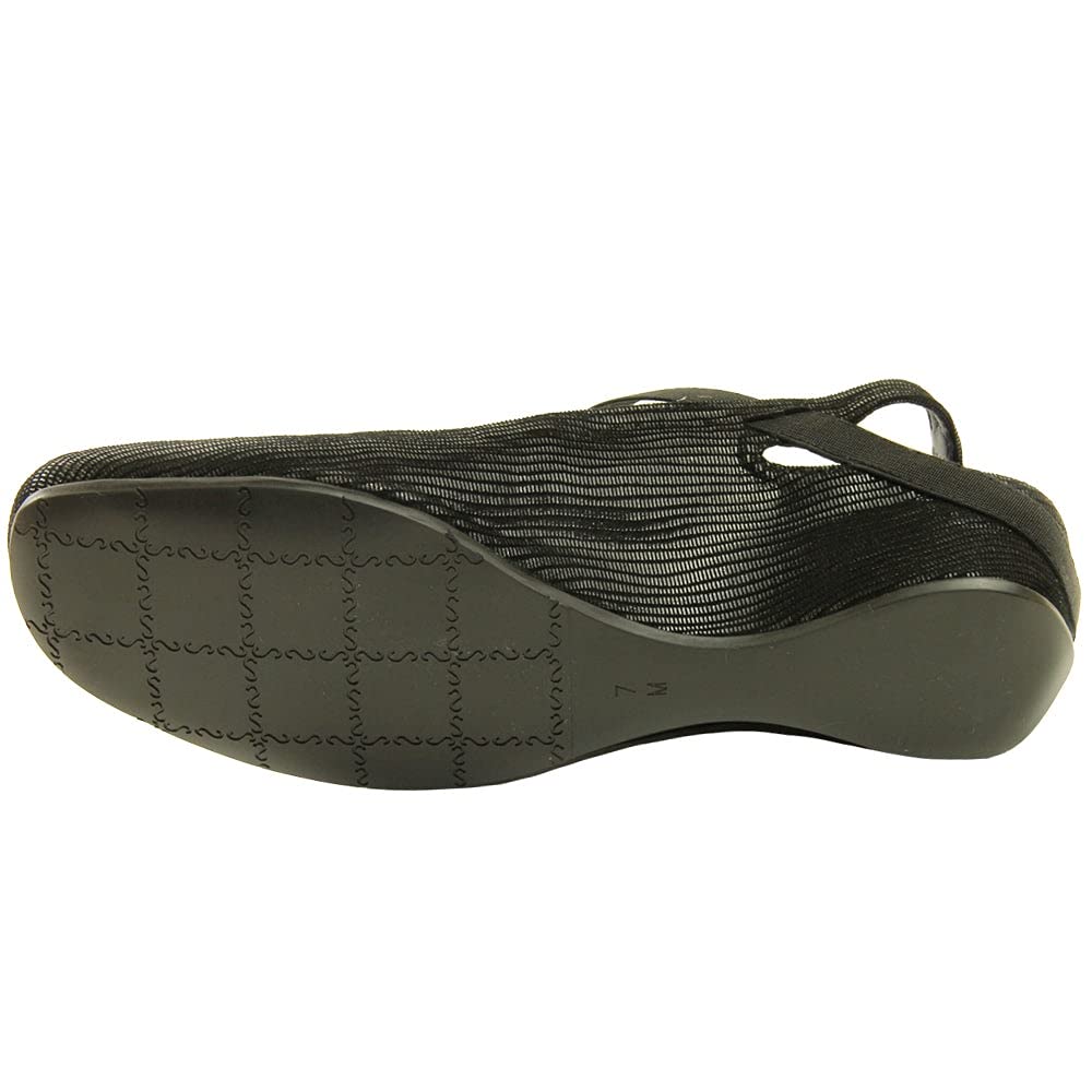 VANELi Women's Marjory Sling Back Flats - Comfortable Casual Shoes for Work & Walking - Black | Perfect for Office, Travel & Everyday Wear