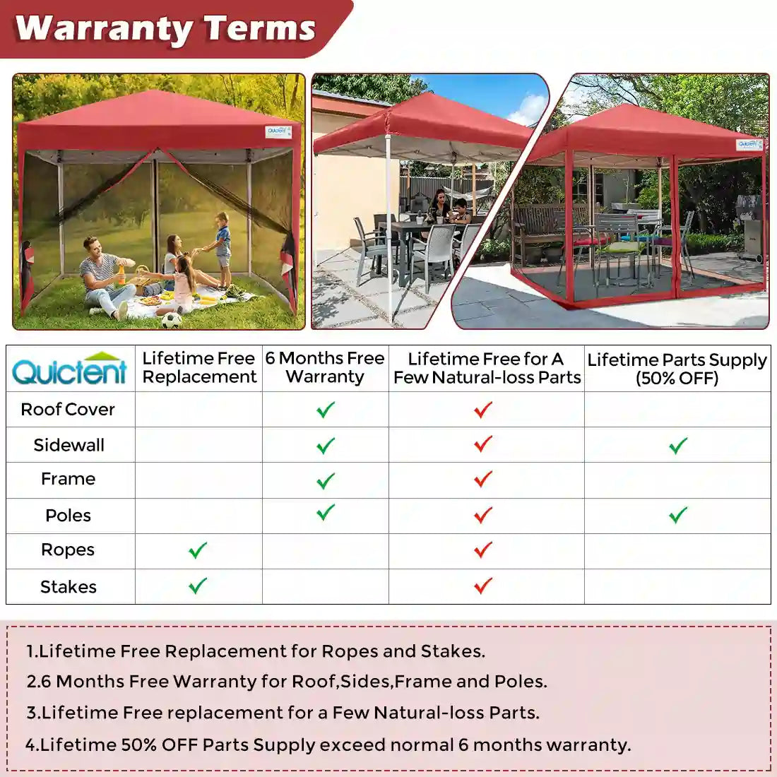 10' x 10' Pop Up Canopy Tent with Removable Sidewalls & Netting - Perfect for Outdoor Events, Camping, Beach Parties, and Backyard Gatherings