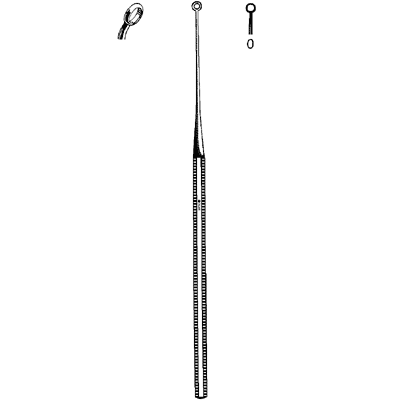 Buck Ear Curette Blunt Angled #0 67 2510 - Professional Ear Wax Removal Tool for Safe Cleaning at Home & Clinic Use