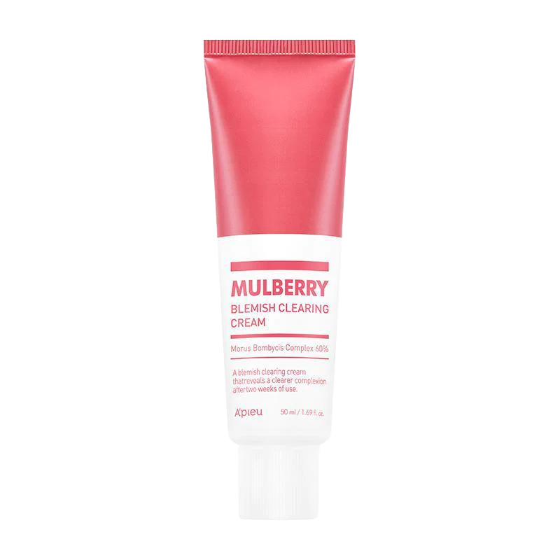 A'PIEU Mulberry Blemish Clearing Cream 50ml - Korean Acne Treatment for Clear Skin | Face Moisturizer for Oily & Sensitive Skin | Day & Night Use for Blemish Control