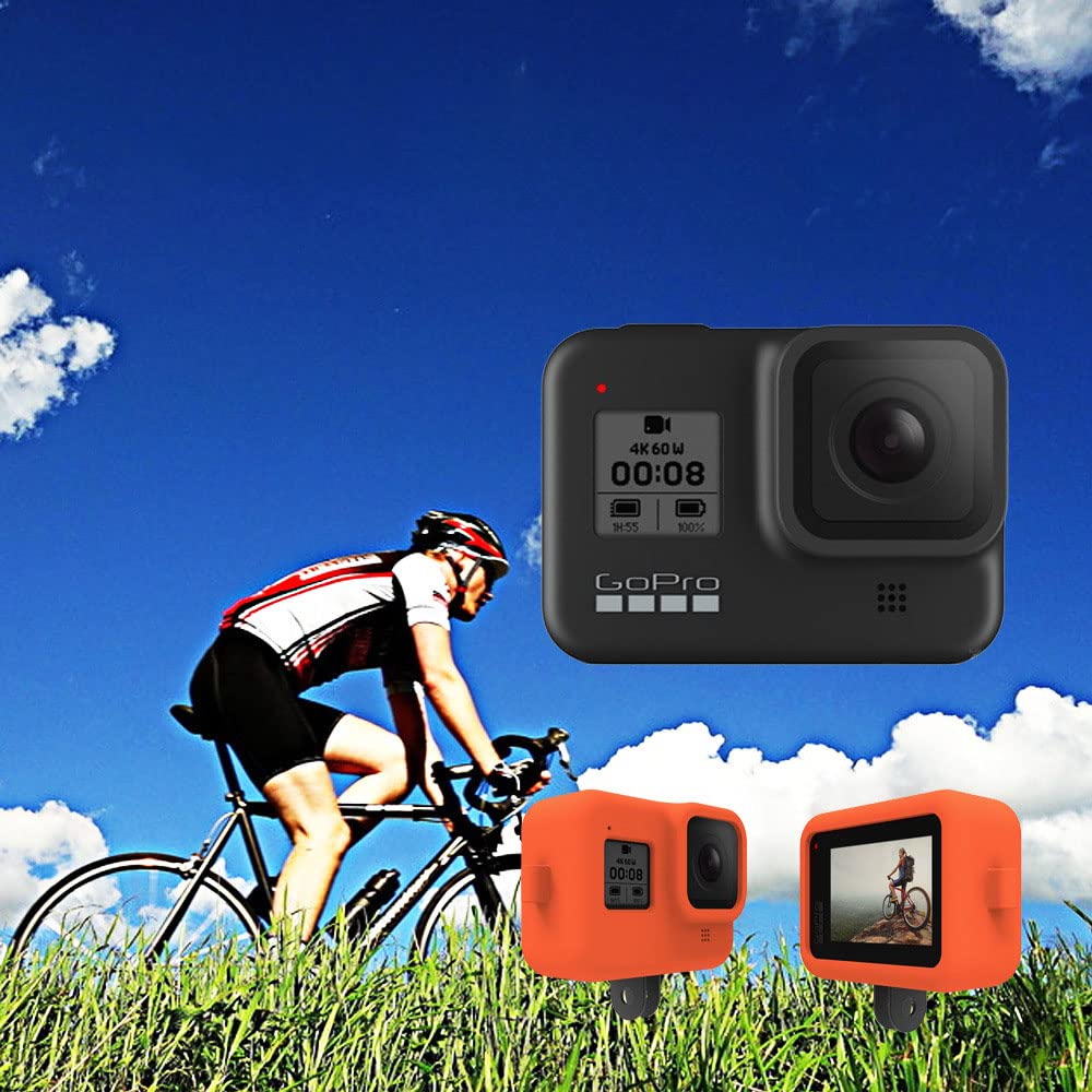 **GoPro 8 Silicone Protective Case - Durable Cover for GoPro Hero 8 Camera - Shockproof & Waterproof Accessories for Adventure, Travel & Vlogging (White, GP483)**