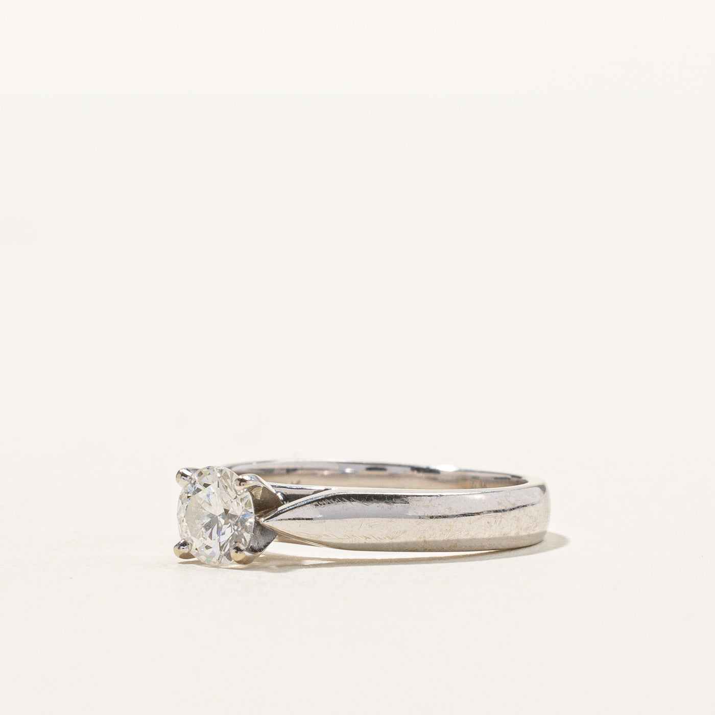 0.42ct Solitaire Diamond Engagement Ring - Size 4.5 - Dainty & Elegant Wedding Band for Proposal, Anniversary & Special Occasions