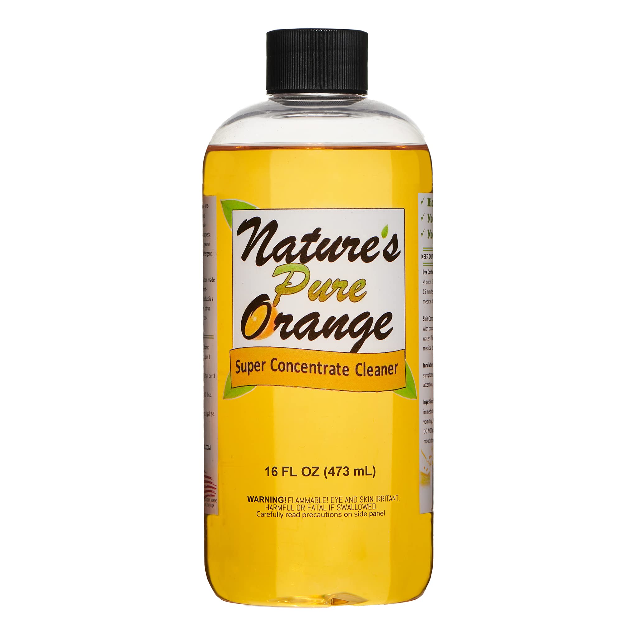 Super Concentrated Cleaner with D-Limonene Extract - Powerful Citrus Degreaser, Deodorizer & Multi-Surface Cleaner (16 oz) - Perfect for Kitchen, Garage & Industrial Use