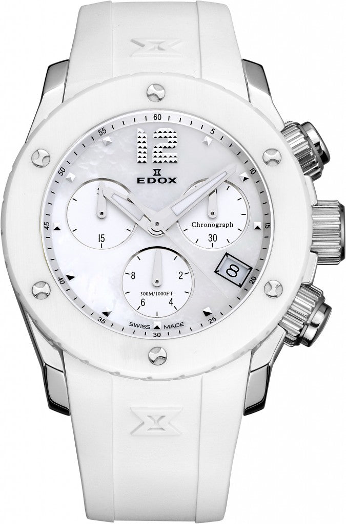 Edox Class 1 Chronograph 10403 3B NAIN Men's Luxury Swiss Watch - Waterproof Automatic Timepiece for Business, Formal & Casual Wear