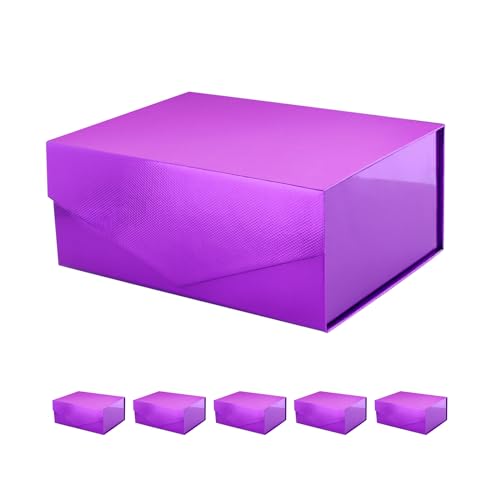 9x6.5x3.8 Inch-Light Purple-Pack of 6