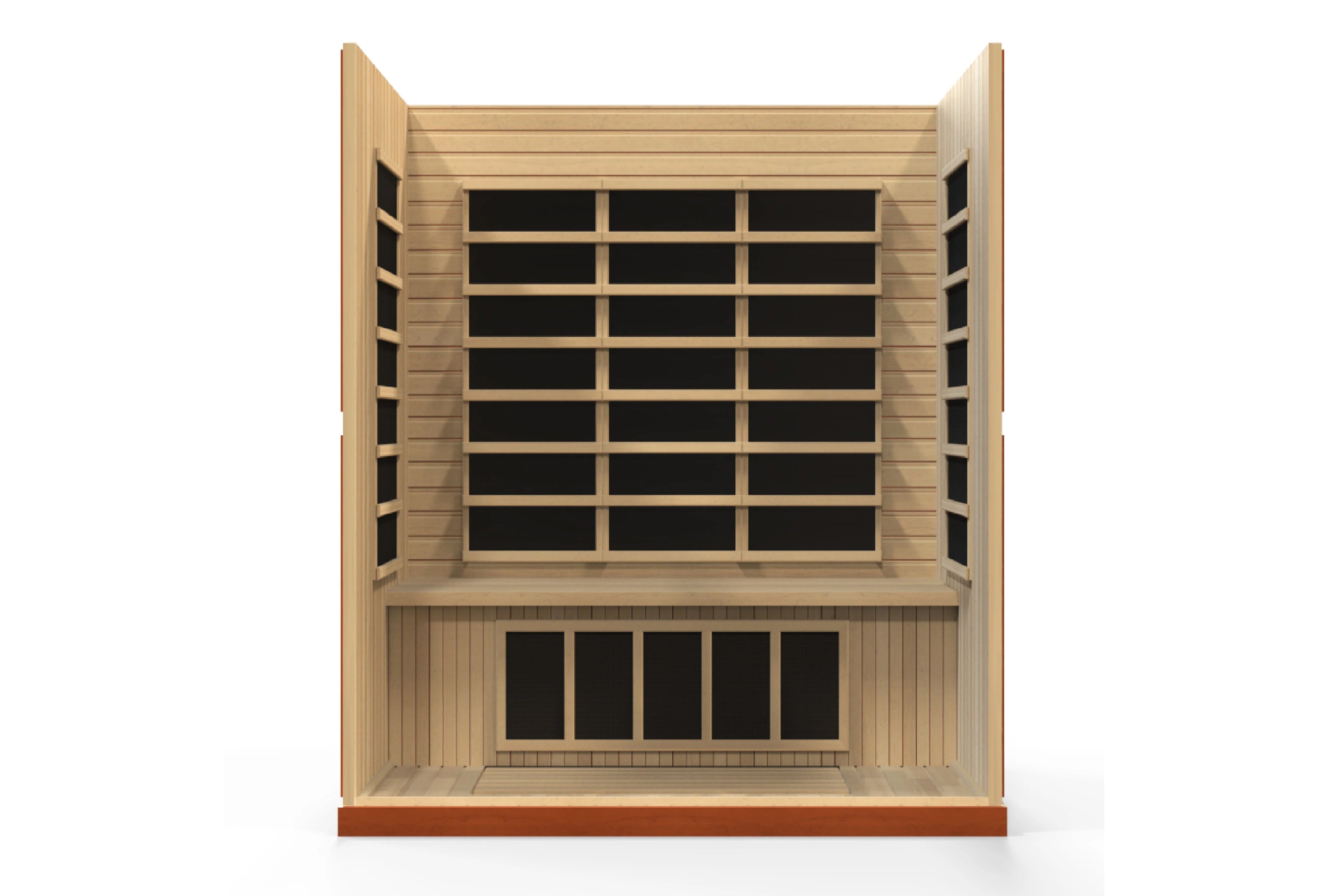 Golden Designs Bergamo 4-Person Low EMF FAR Infrared Sauna - Wheelchair Accessible Home Spa for Relaxation & Detox