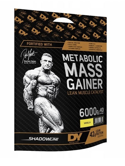 Dorian Yates Metabolic Mass Gainer Protein Powder - Vanilla Flavor 6000g for Muscle Growth & Weight Gain | Post-Workout Recovery Shake for Bodybuilders & Athletes