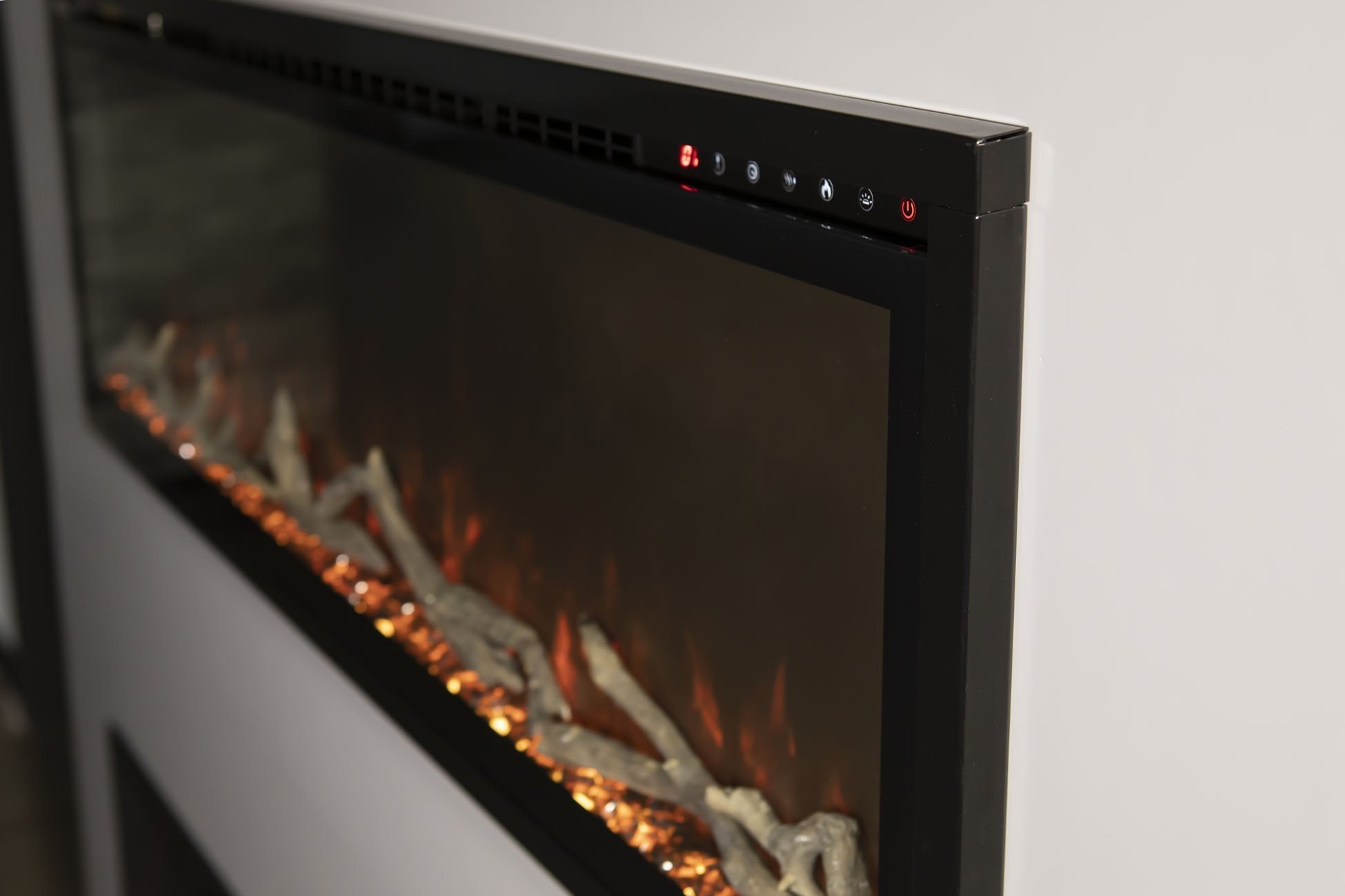 Modern Flames Spectrum Slimline 60-Inch Wall Mount Electric Fireplace - Recessed Linear Design for Living Room, Bedroom & Office Heating Solution