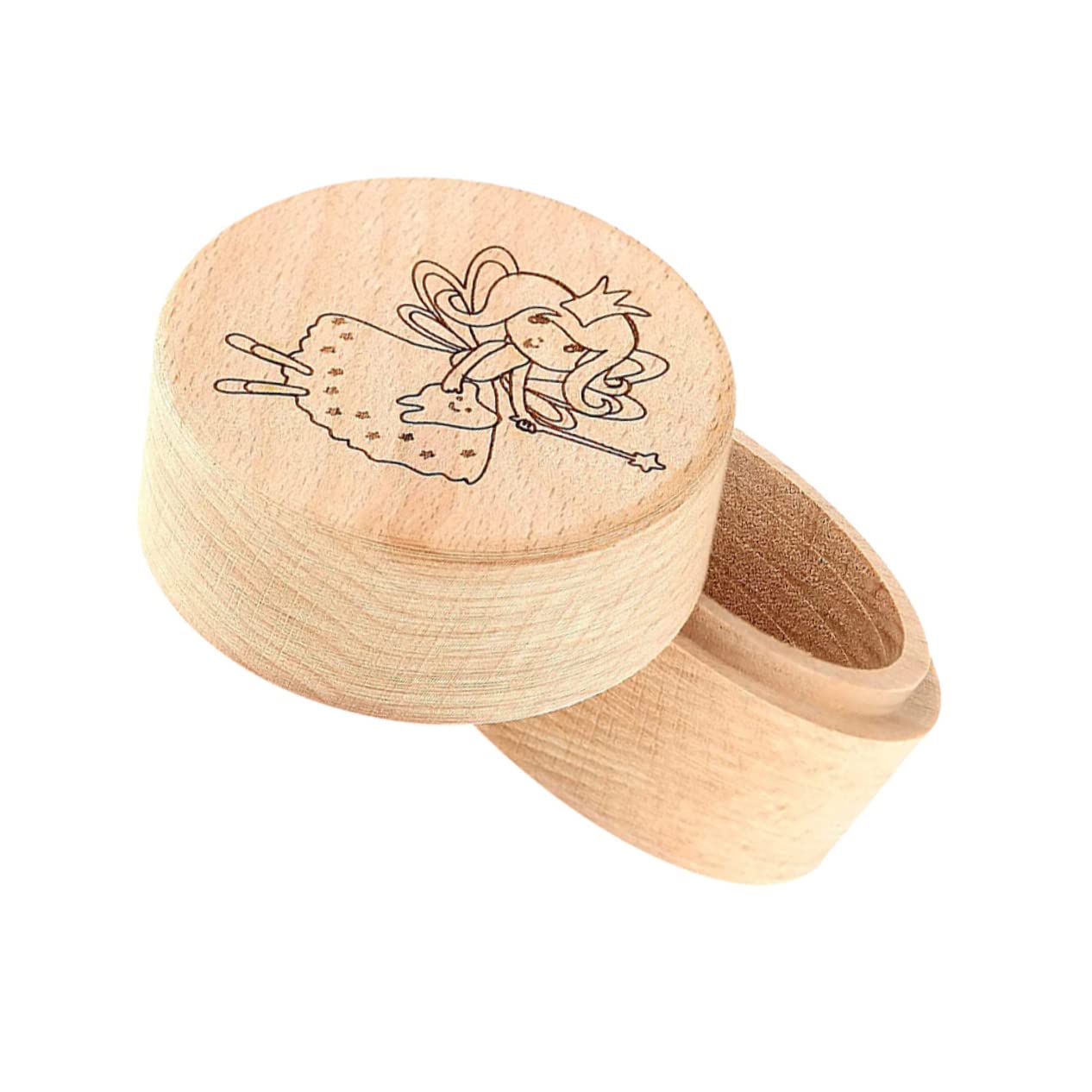 Levemolo Wooden Tooth Fairy Box for Kids - Boys & Girls Tooth Keepsake Holder - Durable & Easy to Use - Perfect for Baby Teeth Storage & Fairy Gift Tradition