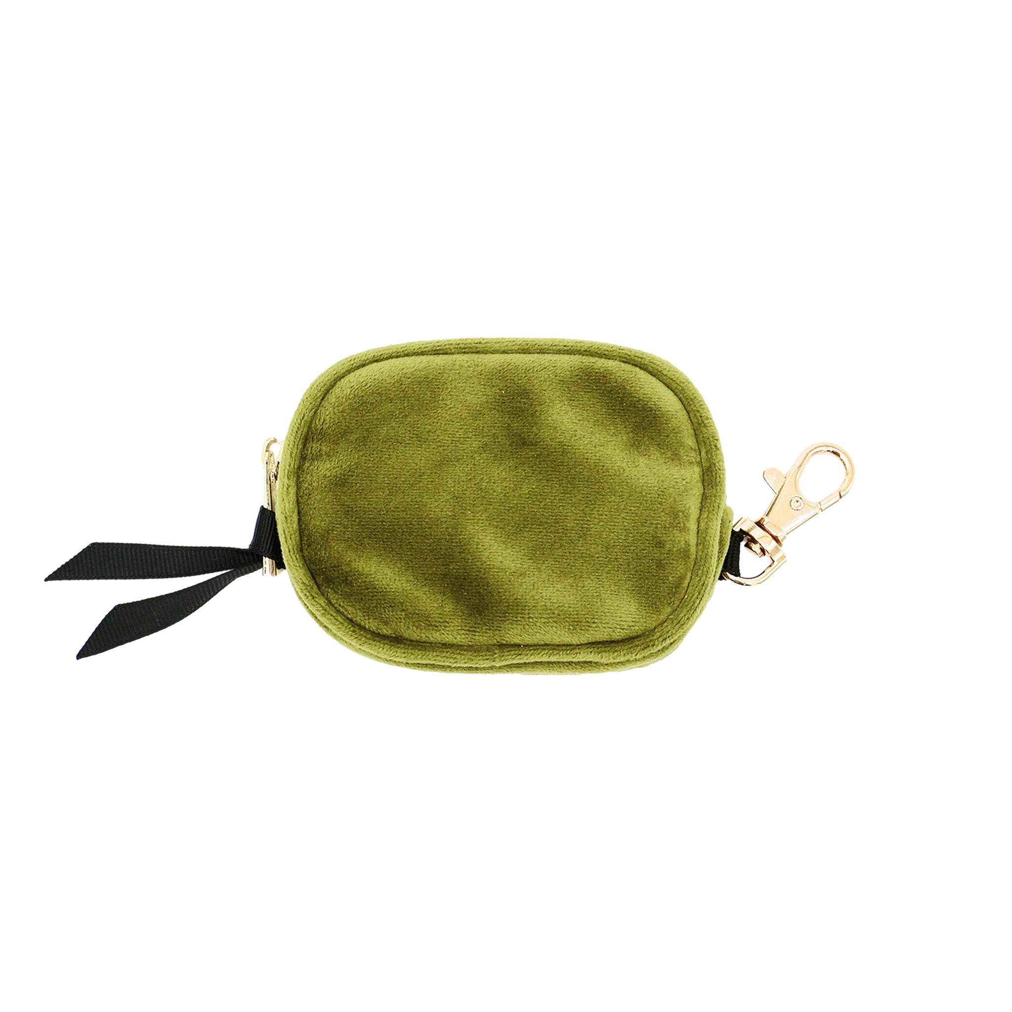 Wireless Earbuds Case with Secure Clasp - Soft Green Velvet Cover for AirPods & Bluetooth Earbuds | Perfect for Travel, Gym & Daily Protection