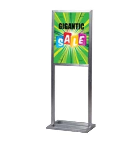 22x28 Heavy Duty Steel Indoor Sign Stand with Double Post for Posters & Graphics - Two-Sided Viewing for Retail Stores, Events & Trade Shows