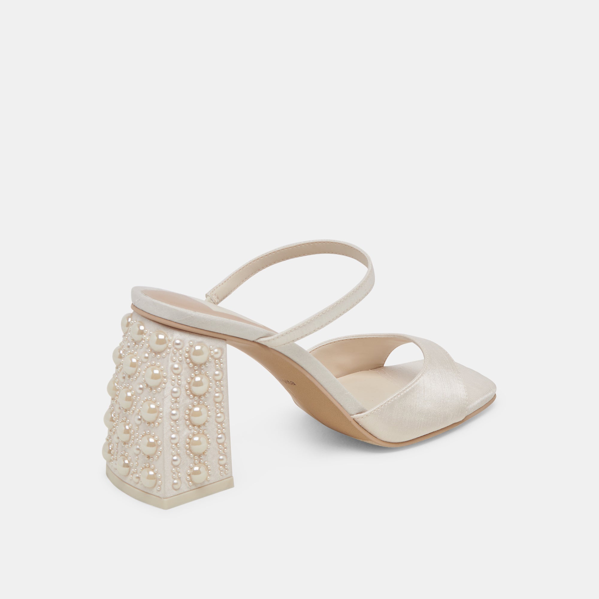 JEMMY PEARL HEELS - Vanilla Silk High Heels for Women | Elegant Evening Shoes for Parties, Weddings & Special Occasions