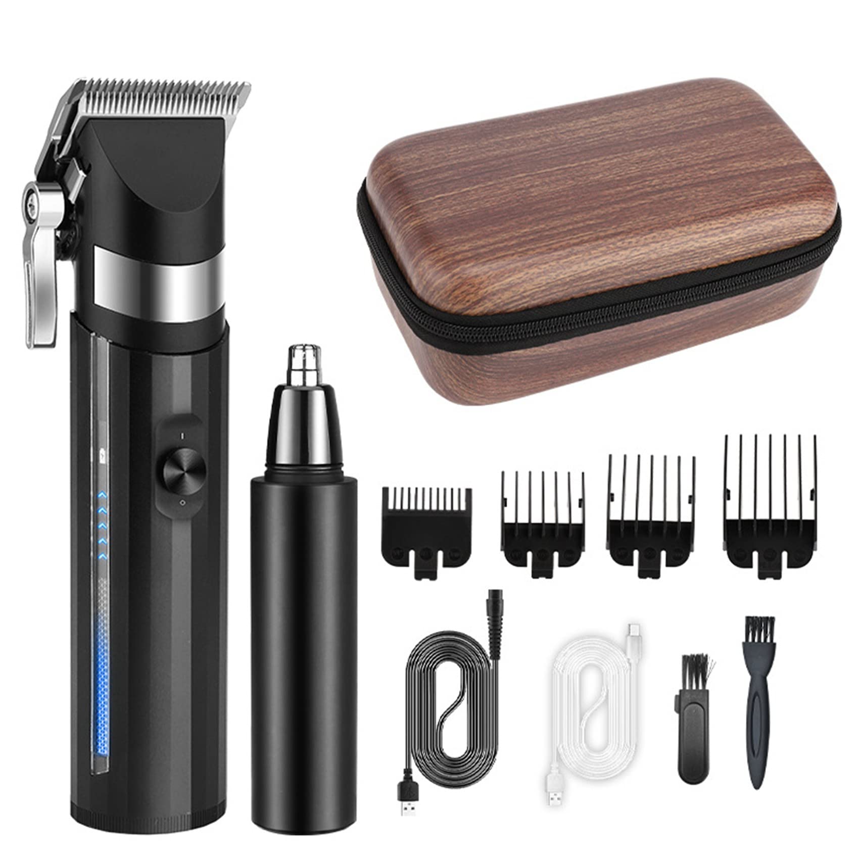Professional XIDIT Electric Hair Trimmer Kit - Hair Clipper, Nose Trimmer & Beard Trimmer for Men | Home Grooming & Salon Use | Perfect for DIY Haircuts, Beard Shaping & Personal Care