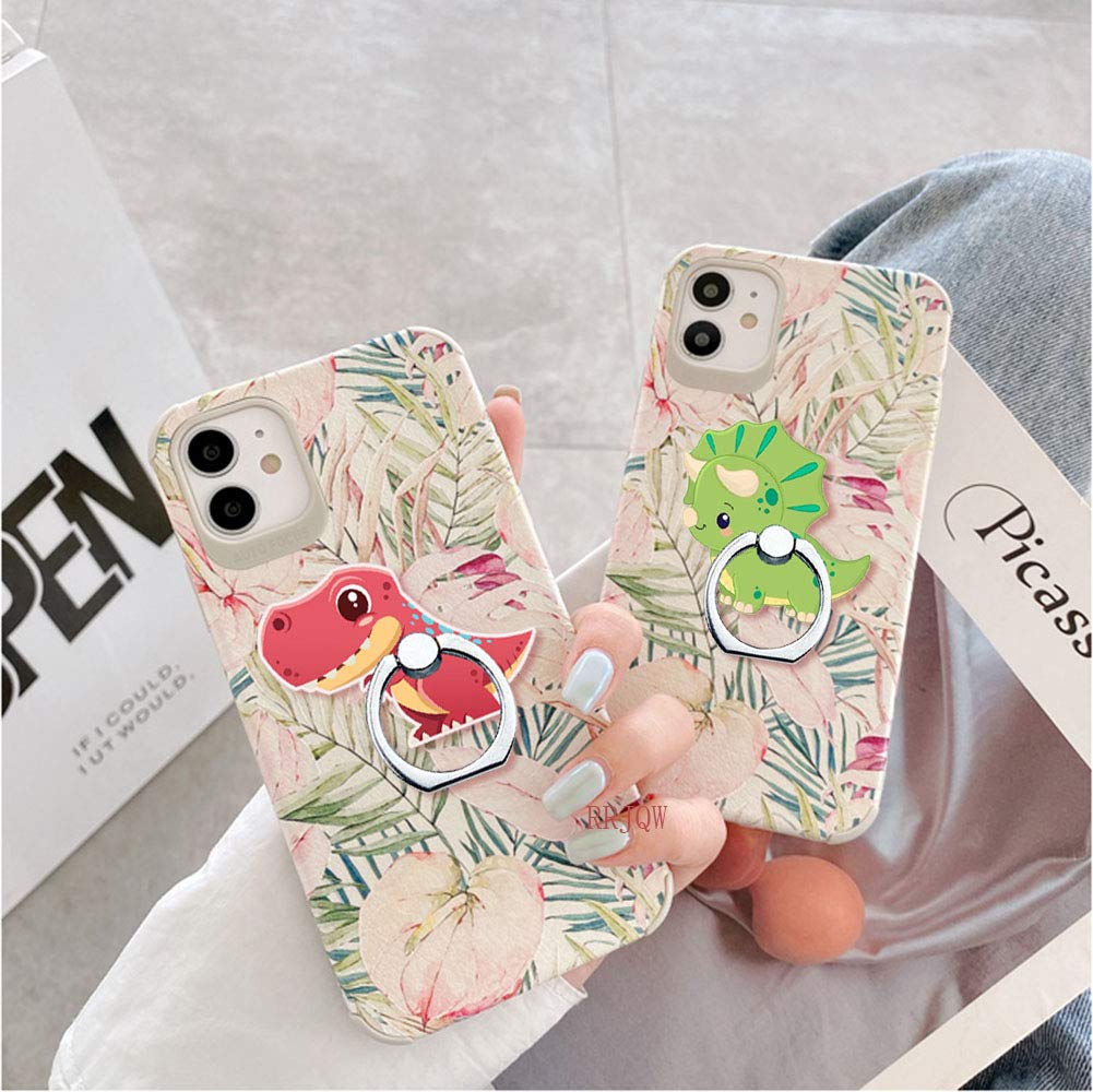 Dinosaur Phone Ring Holder Stand - 360° Rotating Finger Grip for Smartphones & Tablets, 2 Pack - Perfect for Home, Office, and Travel Use