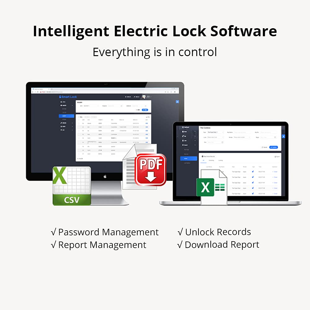 Electronic Smart Padlock with Fingerprint Key - Secure Digital Passive Lock for Home, Office & Travel - Ideal for Lockers, Gates & Storage Security