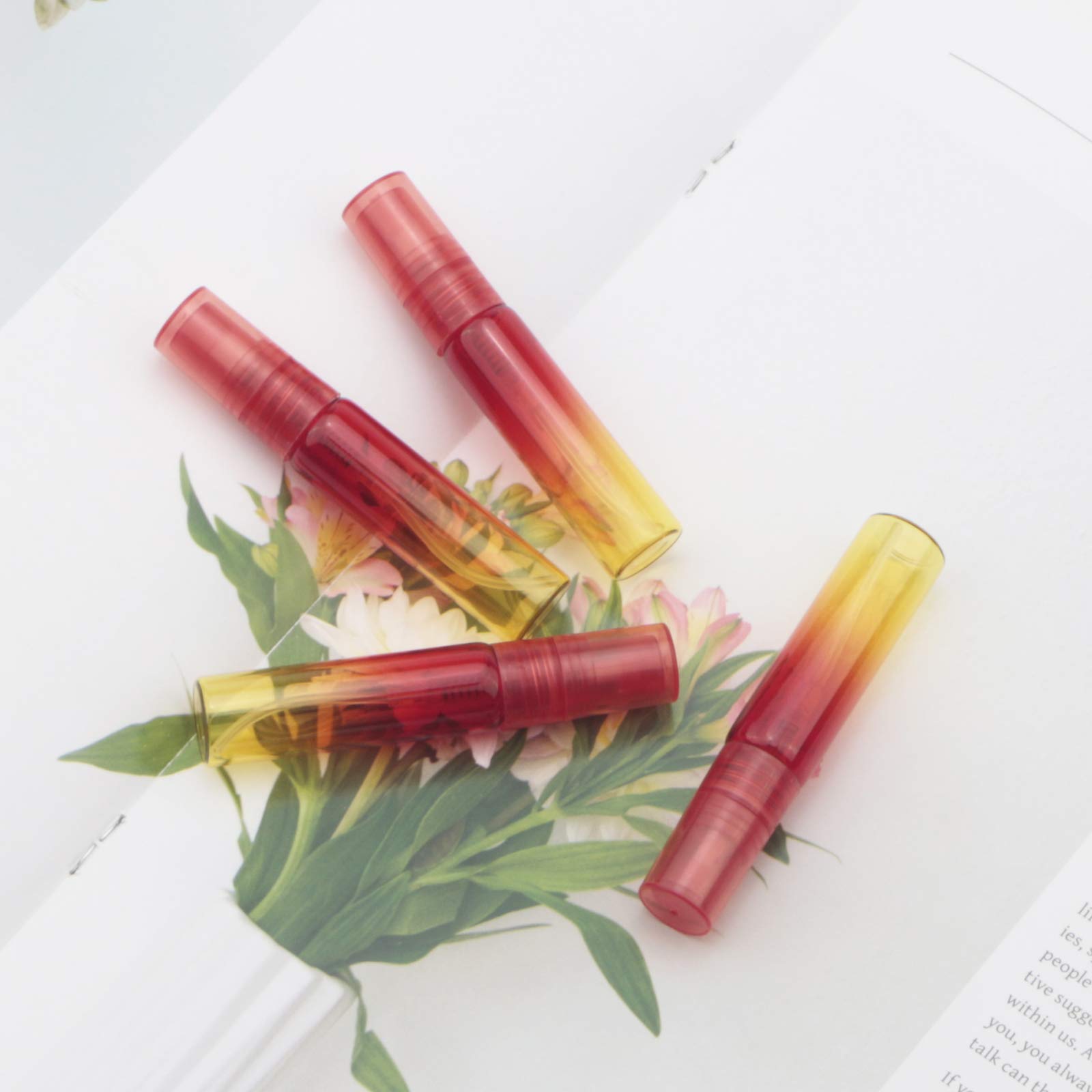 Kesell 20 Pack 5ml Rainbow Color Glass Refillable Fine Mist Spray Bottles for Perfume, Essential Oils & Liquids - Perfect for Travel, DIY Beauty & Aromatherapy