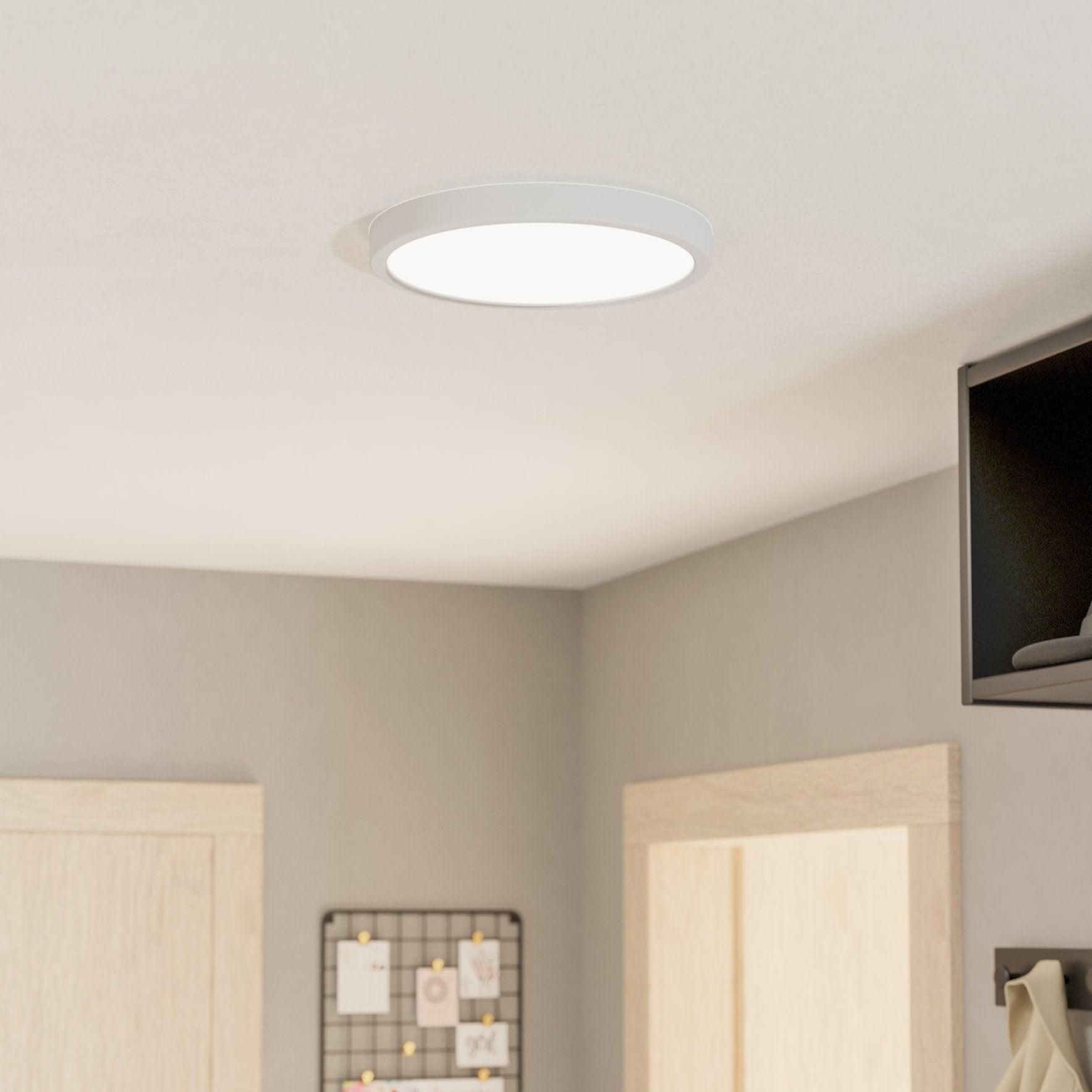 Eglo Fueva 5-LED Dimmable Ceiling Light Fixture, 28.5cm Flush Mount, Warm White 3000K, Energy Saving Indoor Lighting for Bedroom, Living Room, Kitchen, Hallway