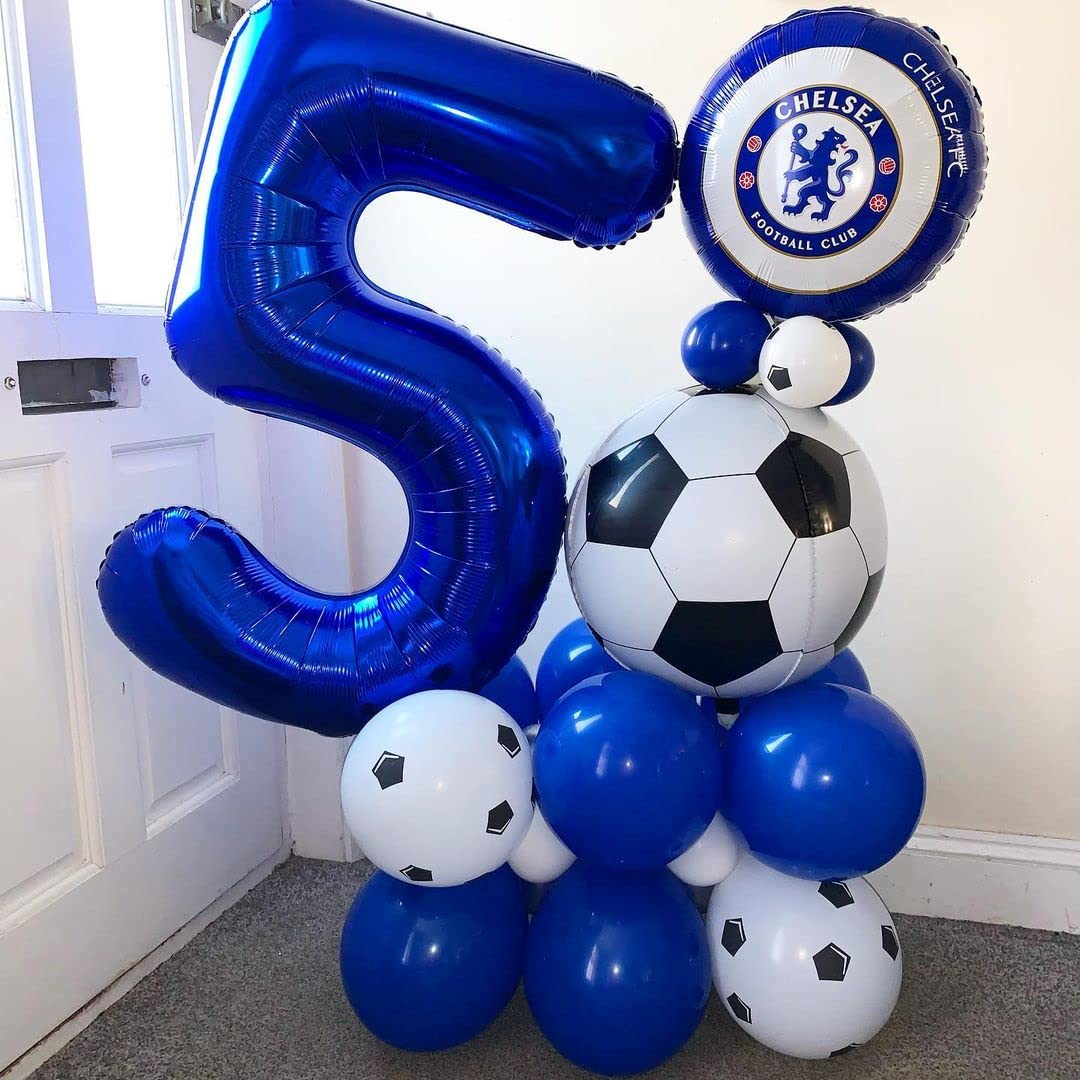 40 Inch Navy Blue Number 5 Foil Balloons - Large Mylar 5th Birthday Decorations for Parties, Graduation, Baby Shower & Anniversary Celebrations - Perfect for Photo Backdrops, Ceiling Decor and Event Centerpieces