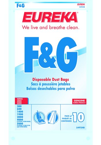 Eureka Style F&G Vacuum Cleaner Bags - 30 Pack (Model 54924B-10) | Compatible with Eureka Upright Vacuums | Perfect for Home Cleaning & Pet Hair Removal
