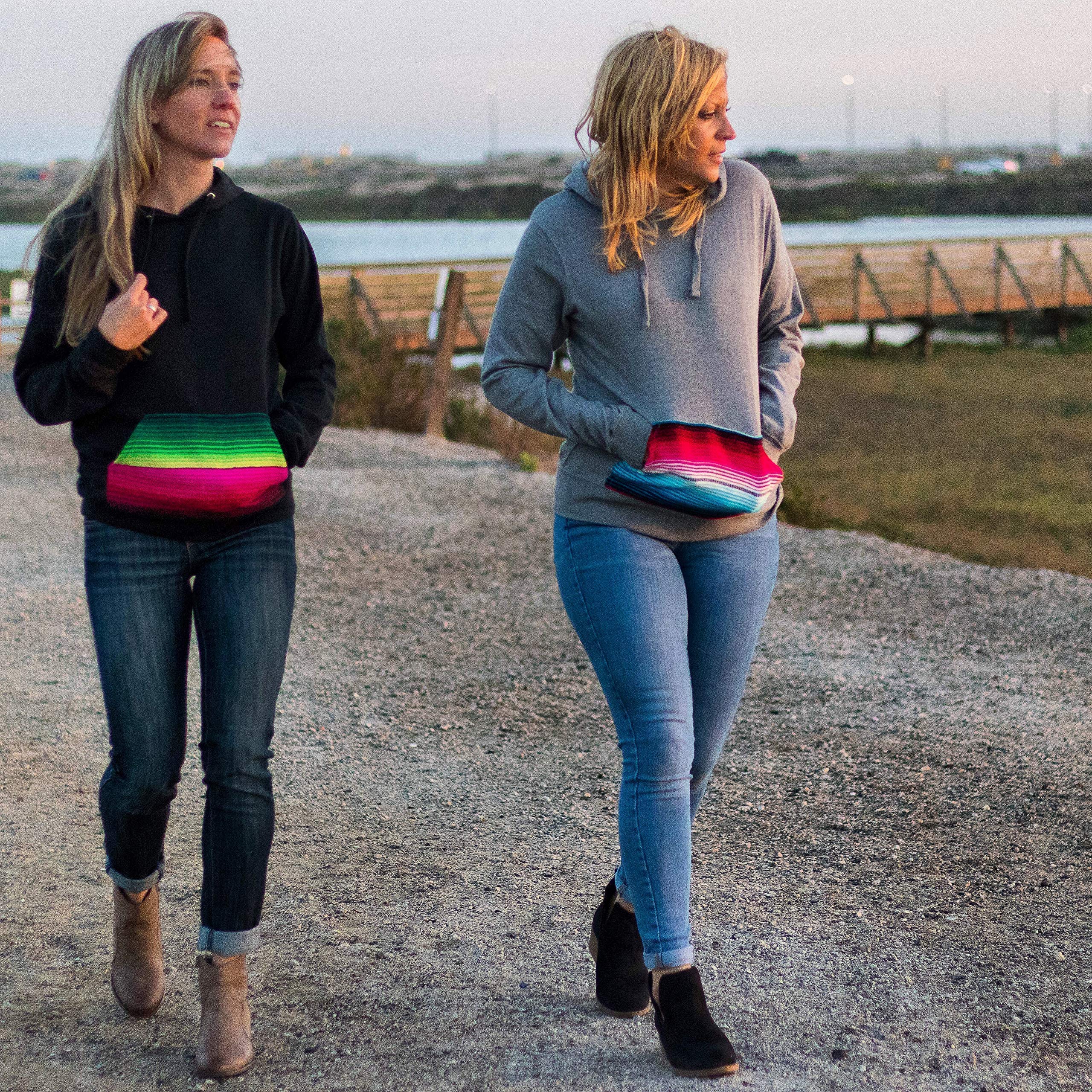 Women's Stylish Cut-Out Hoodie Sweatshirt with Serape Pocket - Cozy Pullover for Casual Wear, Gym & Outdoor Activities