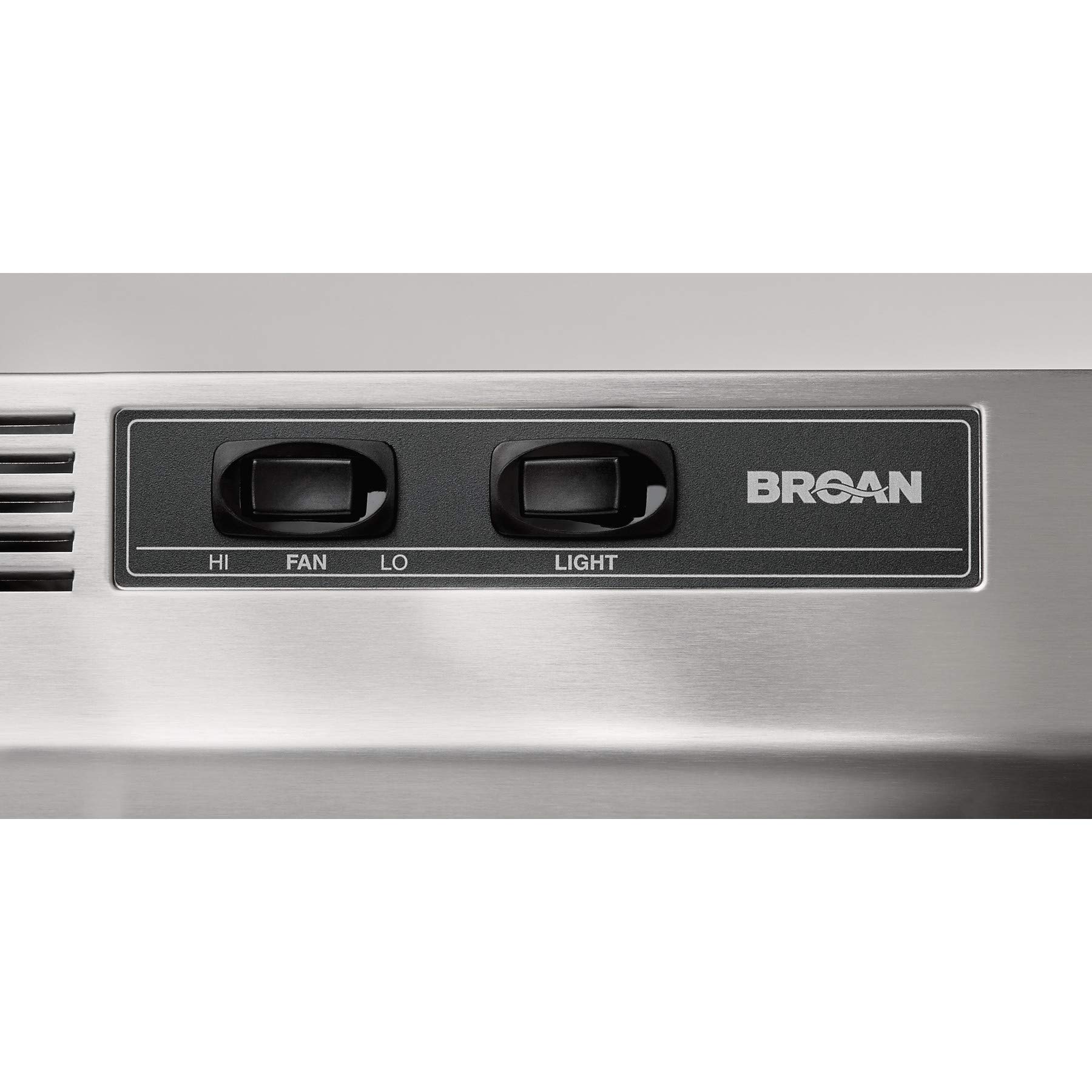 Broan-NuTone 413004 30-Inch Stainless Steel Under Cabinet Range Hood with LED Lights - Non-Ducted Ductless Kitchen Exhaust Fan for Modern Homes & Apartments