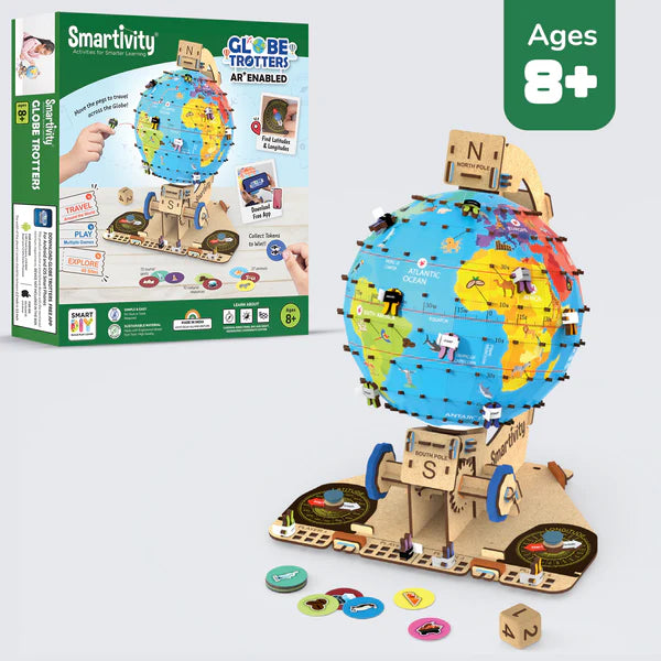 Smartivity Globe Explorer - Interactive Educational World Globe for Kids | STEM Learning Toy for Geography & Culture | Perfect for Classroom & Home Learning Activities