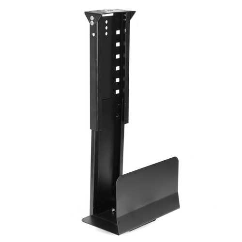 Adjustable Under Desk PC Mount - Heavy Duty Computer Case Holder for Gaming & Office Desks - Perfect for Space Saving & Cable Management