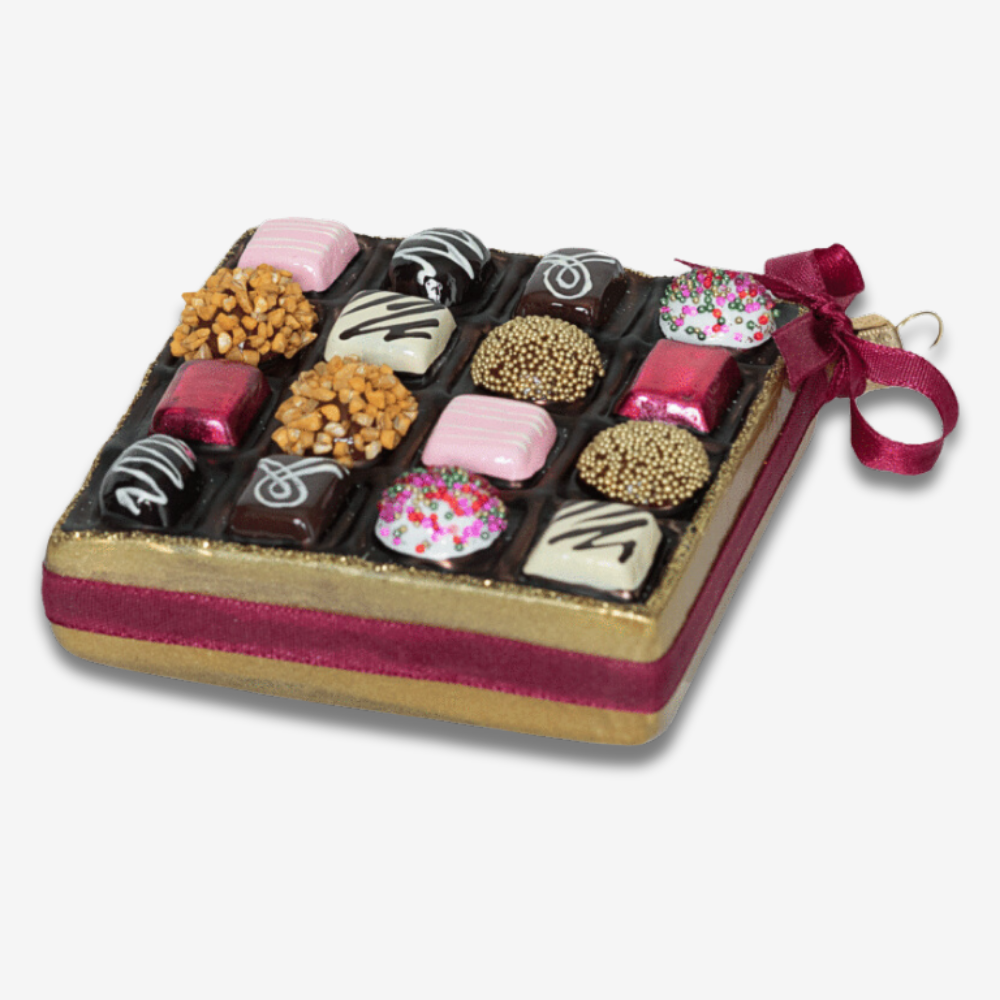 Premium Chocolate Gift Box Set - Elegant Holiday Ornament for Christmas, Valentine's Day & Birthdays - Perfect for Gifting, Party Favors & Home Decor