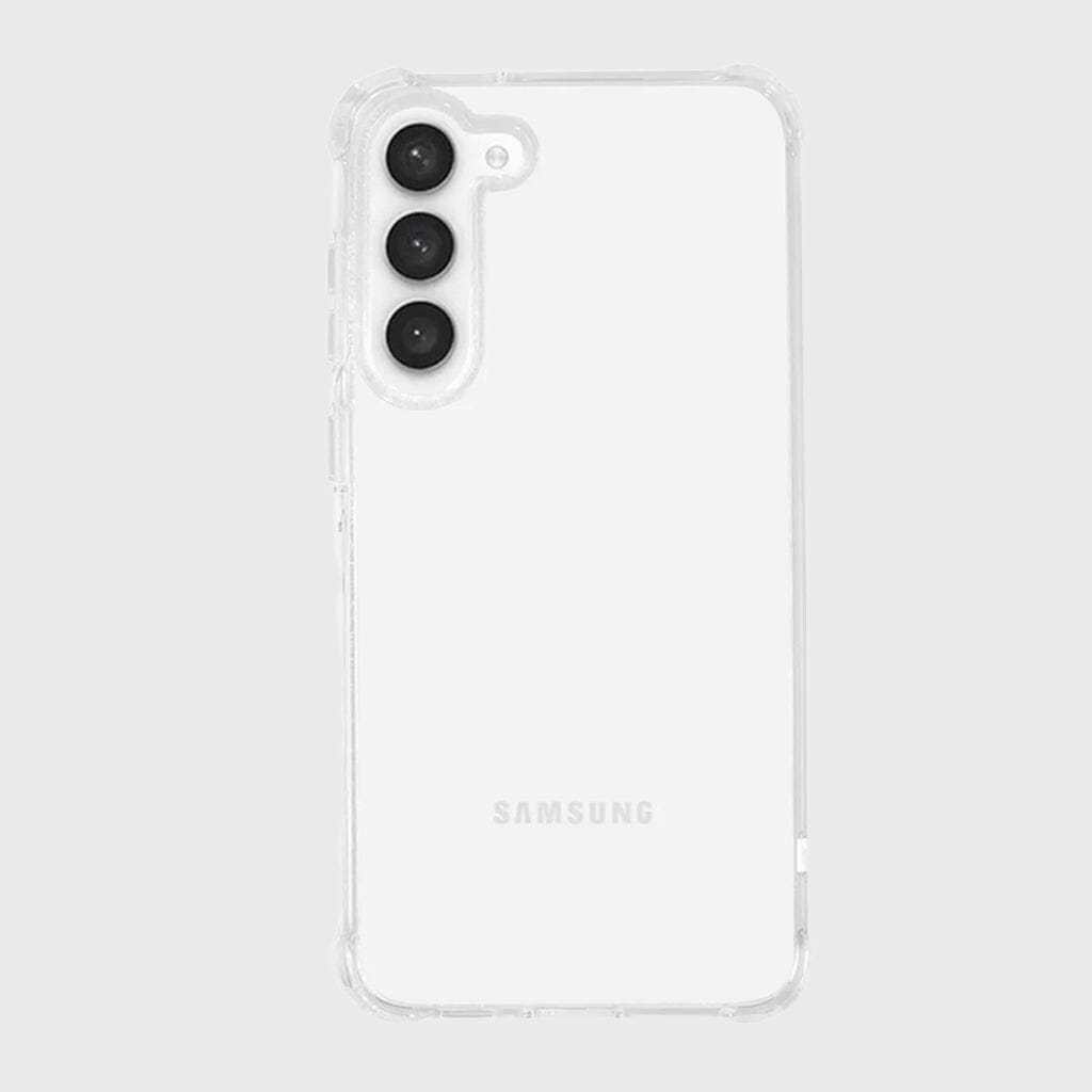 Antimicrobial Samsung Galaxy S23 Clear Phone Case - Protective Cover for Daily Use, Work & Travel