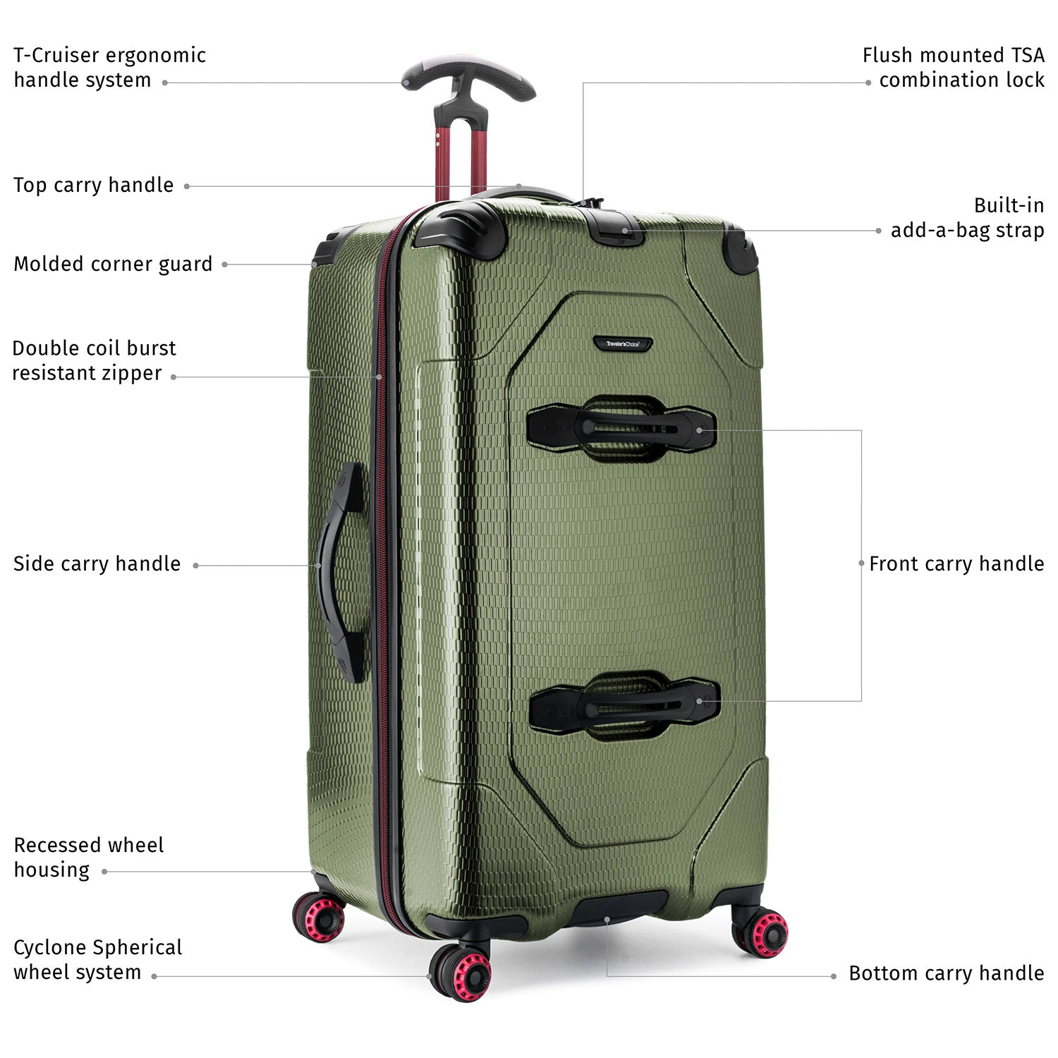 MaxPorter II Trunk - Durable Expandable Travel Luggage for Men & Women, Carry-On Suitcase with Spinner Wheels, TSA Lock - Perfect for Business Trips, Vacations & Air Travel