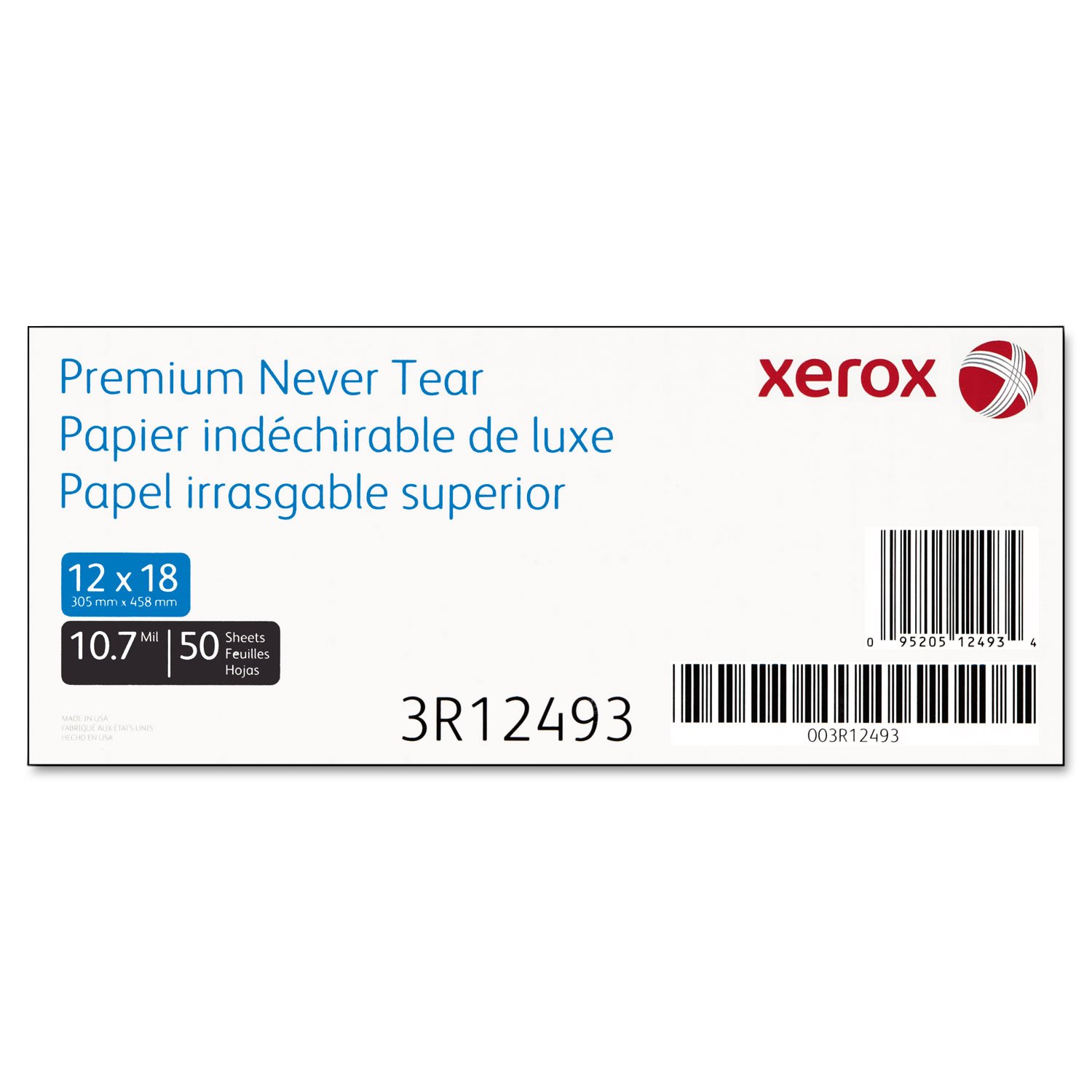 Premium Xerox® Polyester Paper - Heavy-Duty, Waterproof & Tear-Resistant for Laser Printers - Ideal for Labels, Menus, Signage & Durable Documents