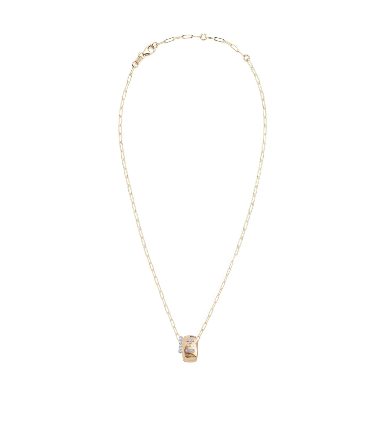 Ever Growing Love Vivacity - Oversized Oval Heart Slide Necklace with Super Fine Clip Chain | Perfect for Valentine's Day Gifts, Anniversary Presents & Romantic Occasions