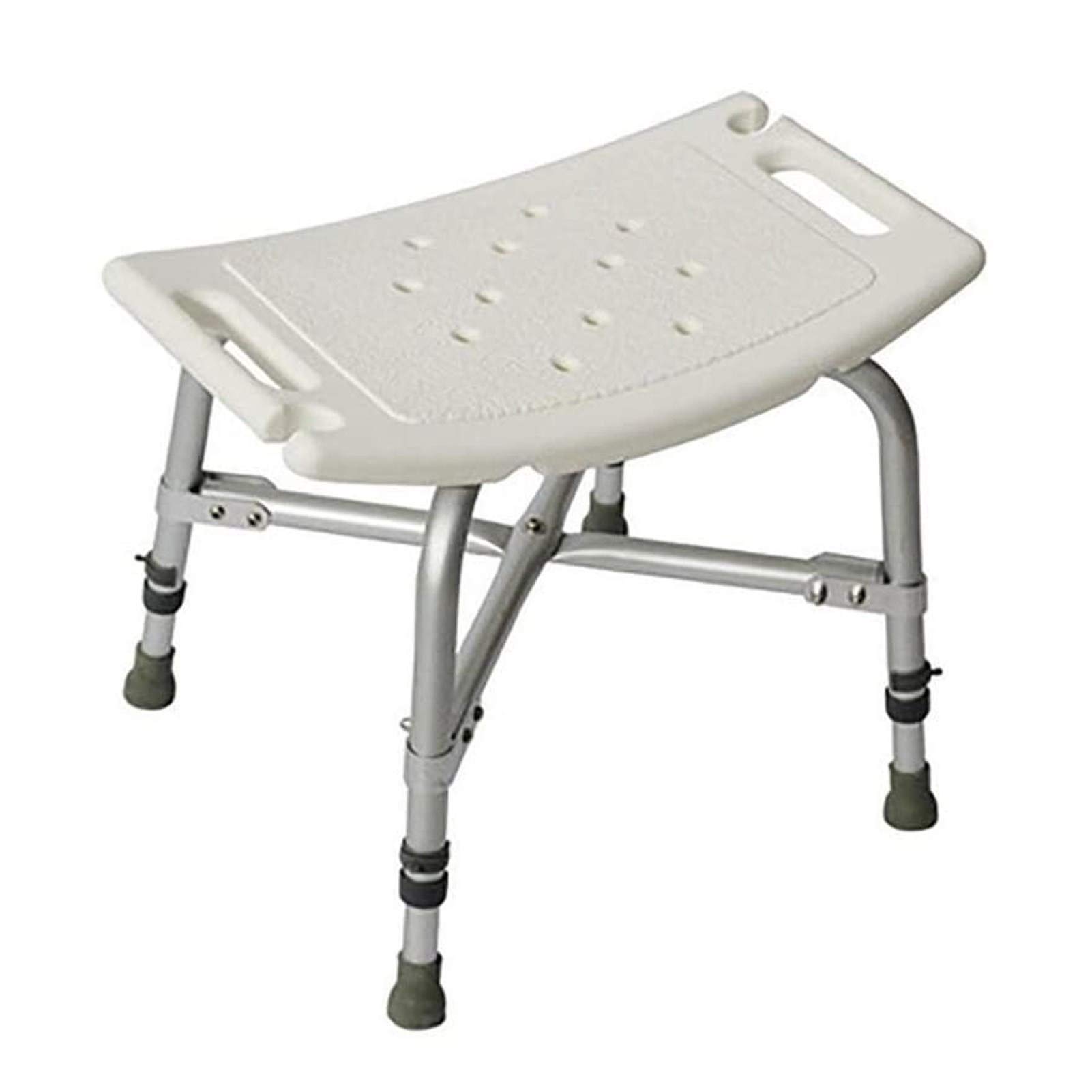 **Adjustable Height Shower Chair with Backrest & Non-Slip Feet - Elderly & Disabled Bath Seat - Stable Bathroom Stool for Seniors - Spa & Shower Bench for Safe Relaxation (Ideal for Bathrooms, Assisted Living & Mobility Support)**