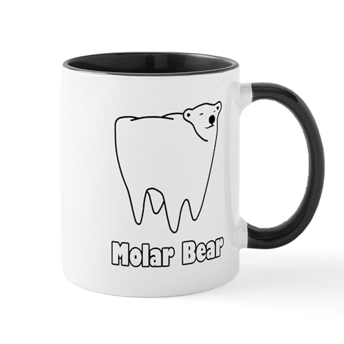 White/Black Inside - Molar Bear Polar Tooth Bear Mugs