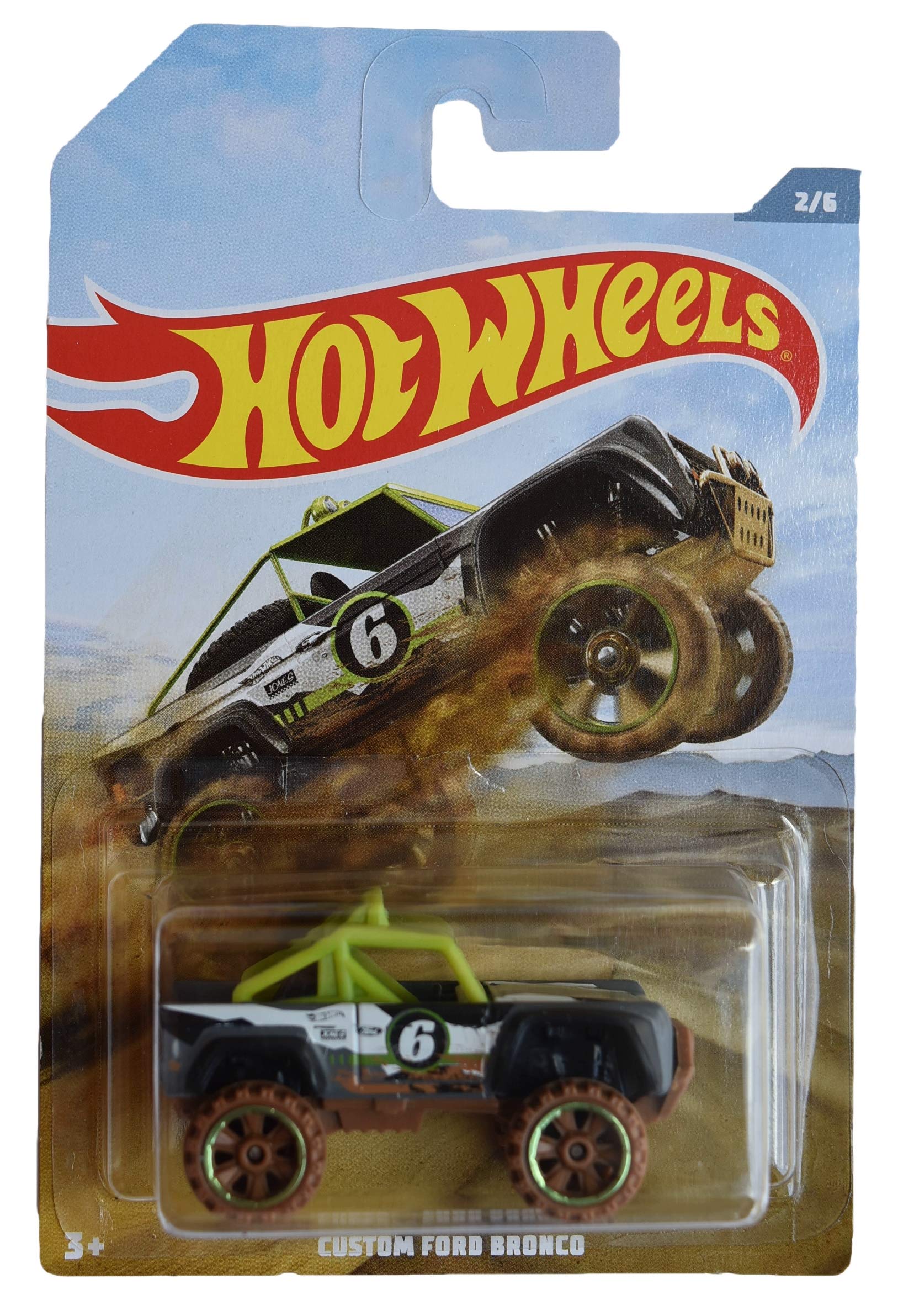 Hot Wheels Custom Ford Bronco 2/6 Diecast Car Toy - 1:64 Scale Gray Collectible Model for Kids & Adults - Perfect for Play, Display & Gift Giving