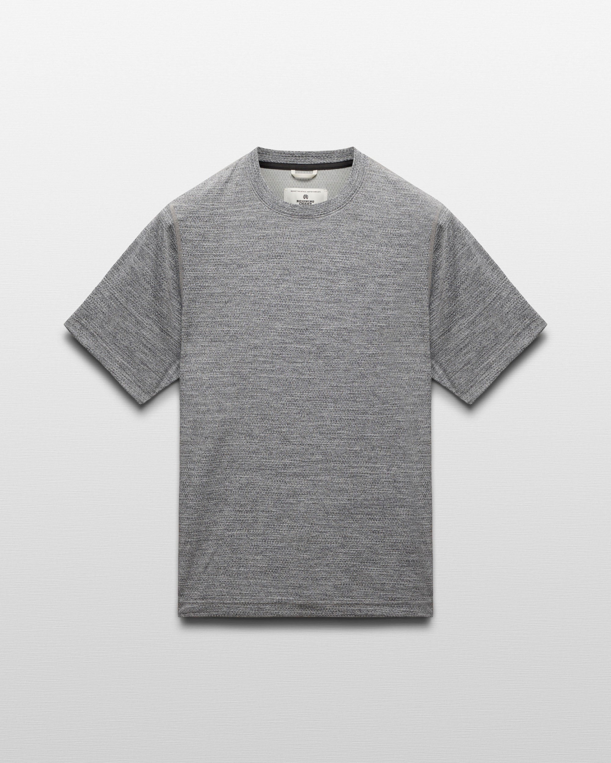 Breathable Men's Knit Solotex Mesh T-Shirt - Lightweight Summer Casual Tee for Outdoor Activities & Gym Workouts